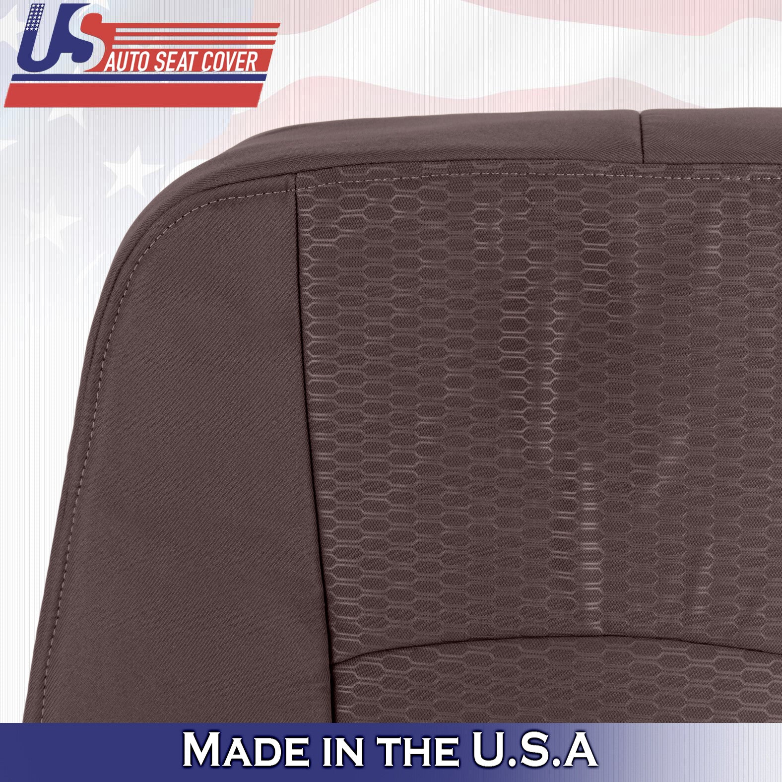 2013 to 2018 For Dodge Ram 4500 SLT Passenger Top Bottom Cloth Seat Covers Brown
