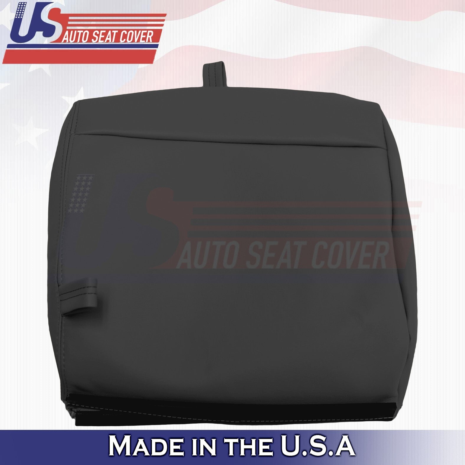 1999 to 2002 For Chevy Silverado 2nd Row Driver&Passenger Top Leather Covers BLK