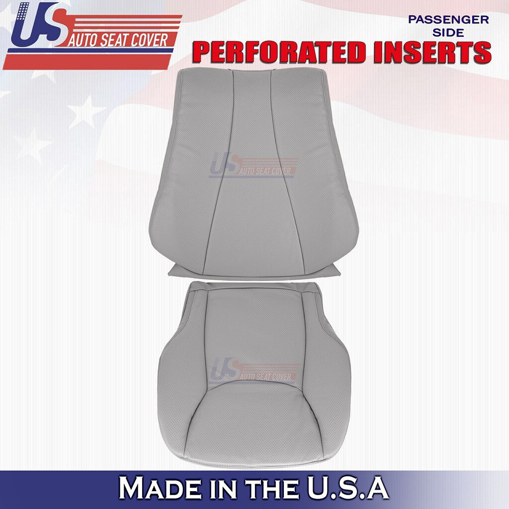 2000 to 2006 Fits Mercedes Benz S500 Passenger Bottom & Top Leather Cover Gray