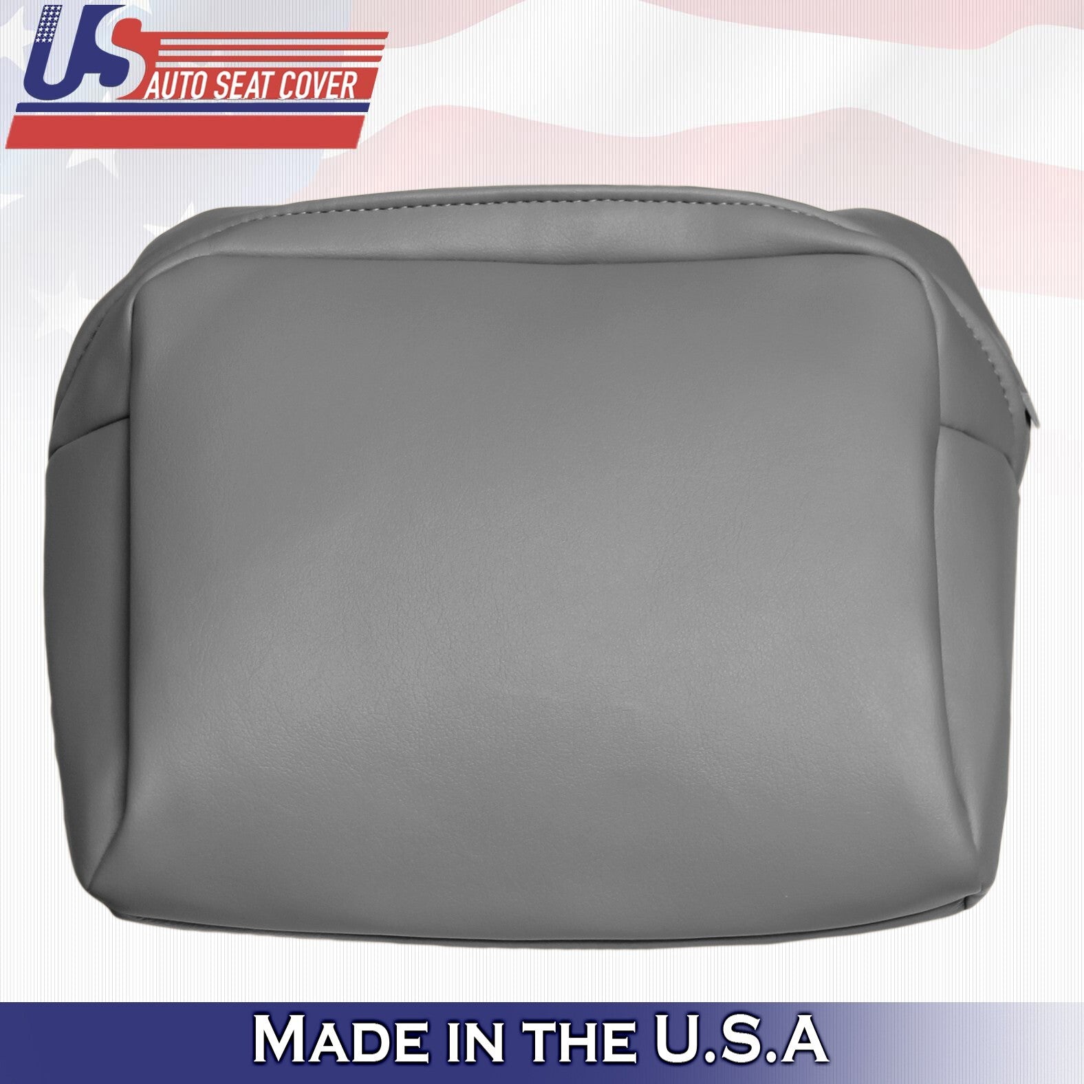 2000 For Ford F250 F350 Lariat Rear Bench Top & Bottom Leather Seat Covers Gray