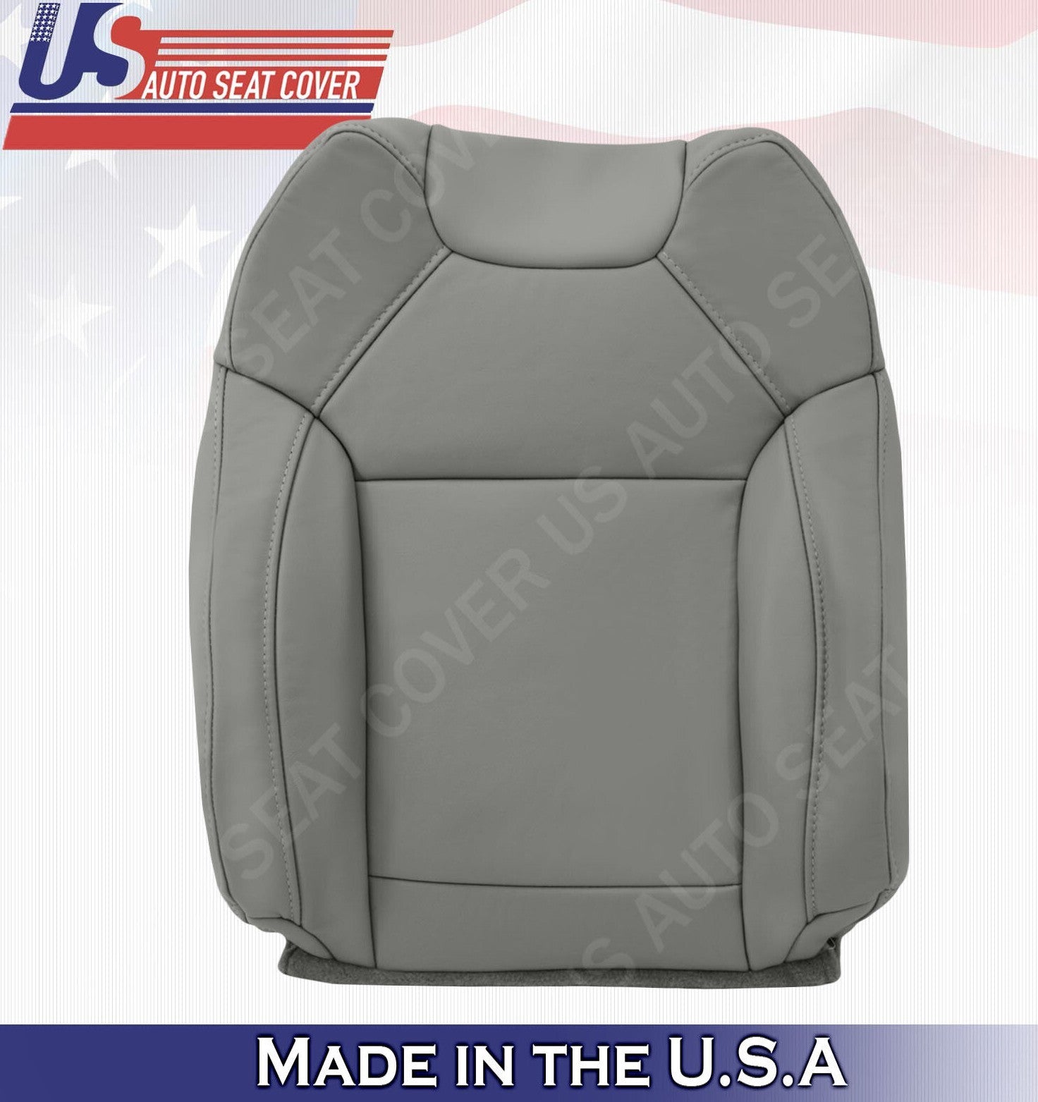 2017 2018 For Acura MDX 2x Top & 2x Bottom Package Leather Seat Covers Gray