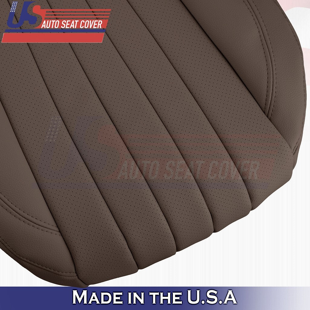2017 to 2020 For Mercedes Benz E300 Driver Top& Bottom Synth Leather Cover Brown