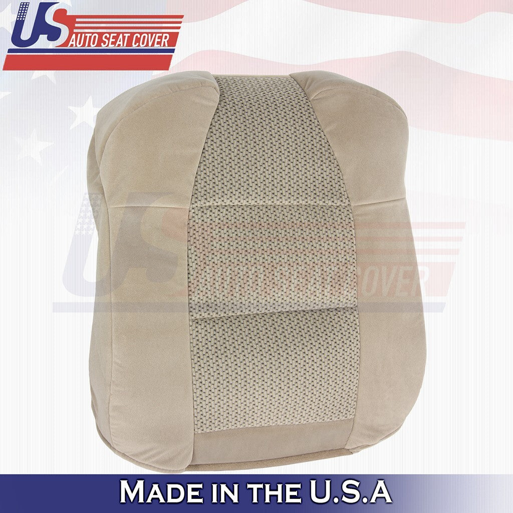 2003 Fits Ford F-150 Extended Cab Driver Top &Bottom Cloth Seat Cover Tan
