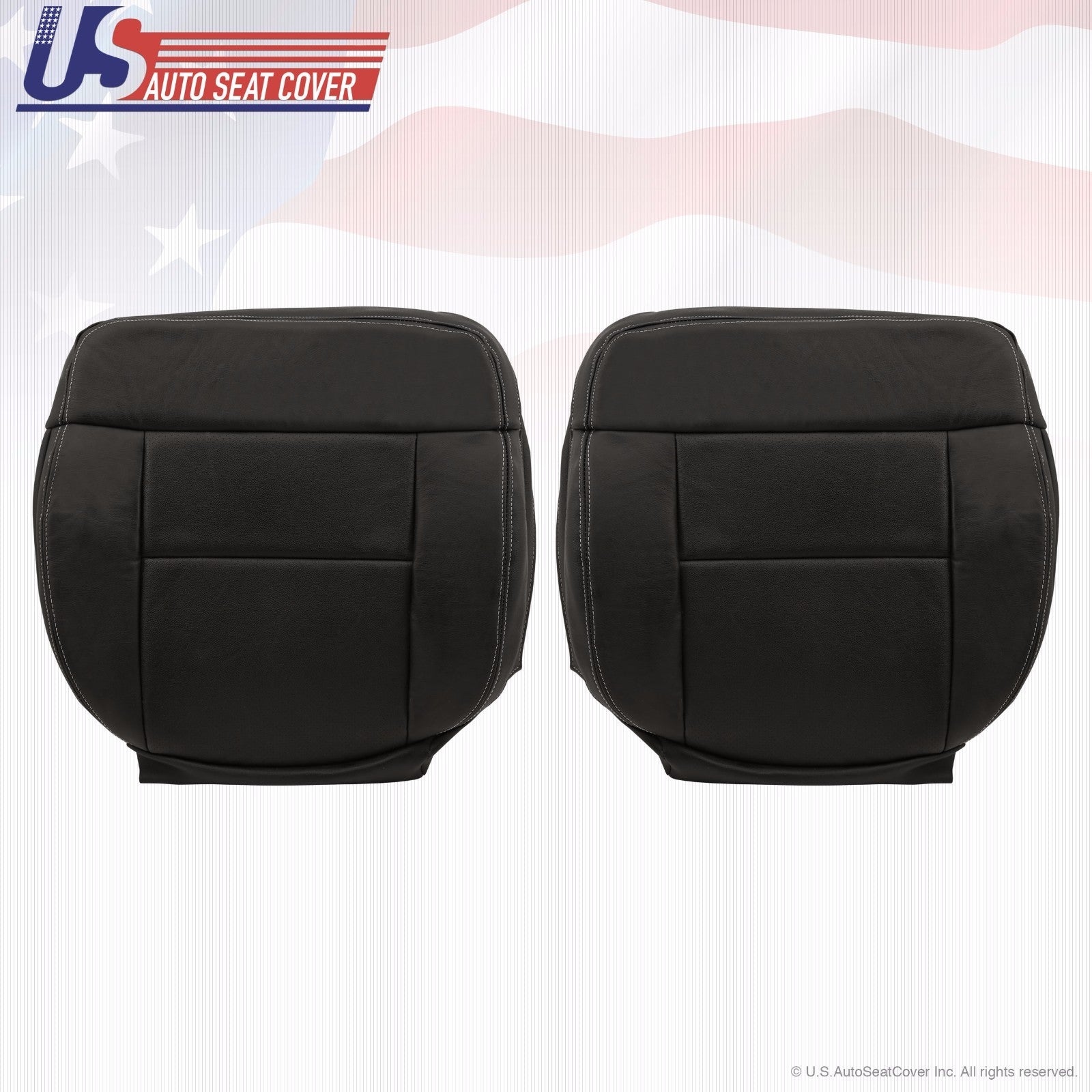 2004-2008 F-150 Lariat Driver/Passenger Bottom Perforated Leather Cover Black