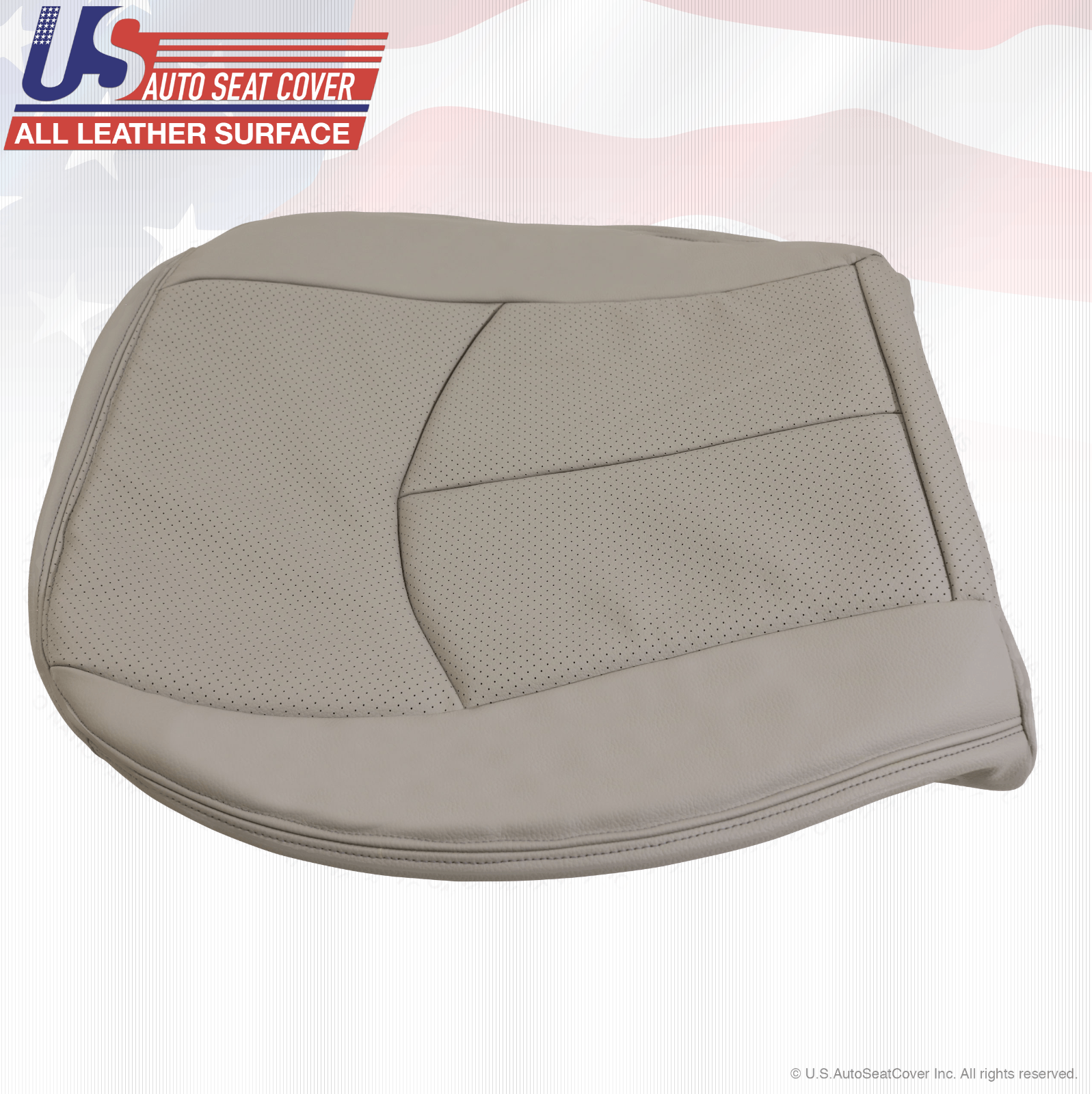 2004 - 2009 Mercedes-Benz E320 Driver-Passenger Bottom Seat Cover Leather Gray