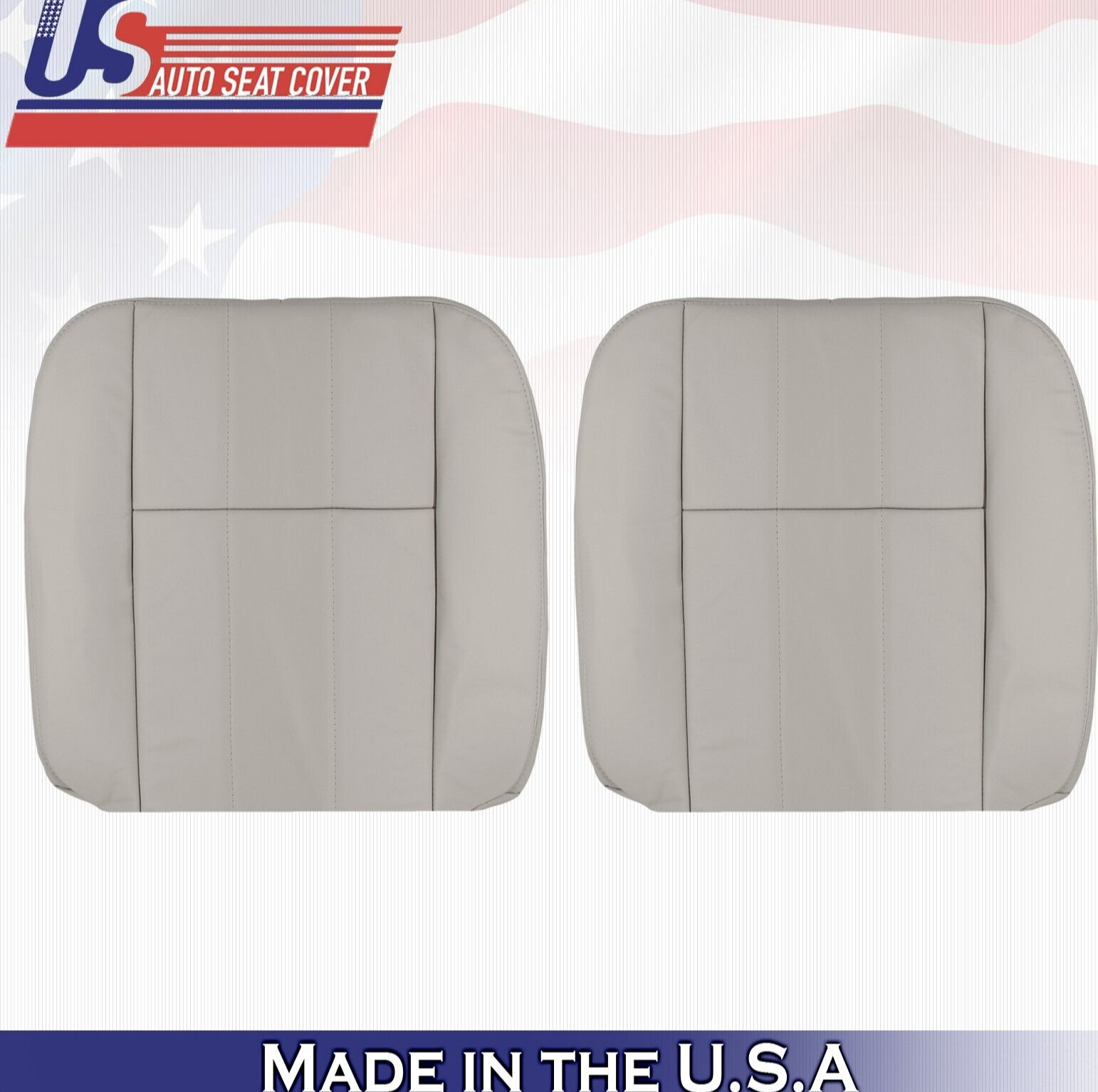 2007 2008 For Mercury Grand Marquis Driver & Passenger Top Leather Covers Gray
