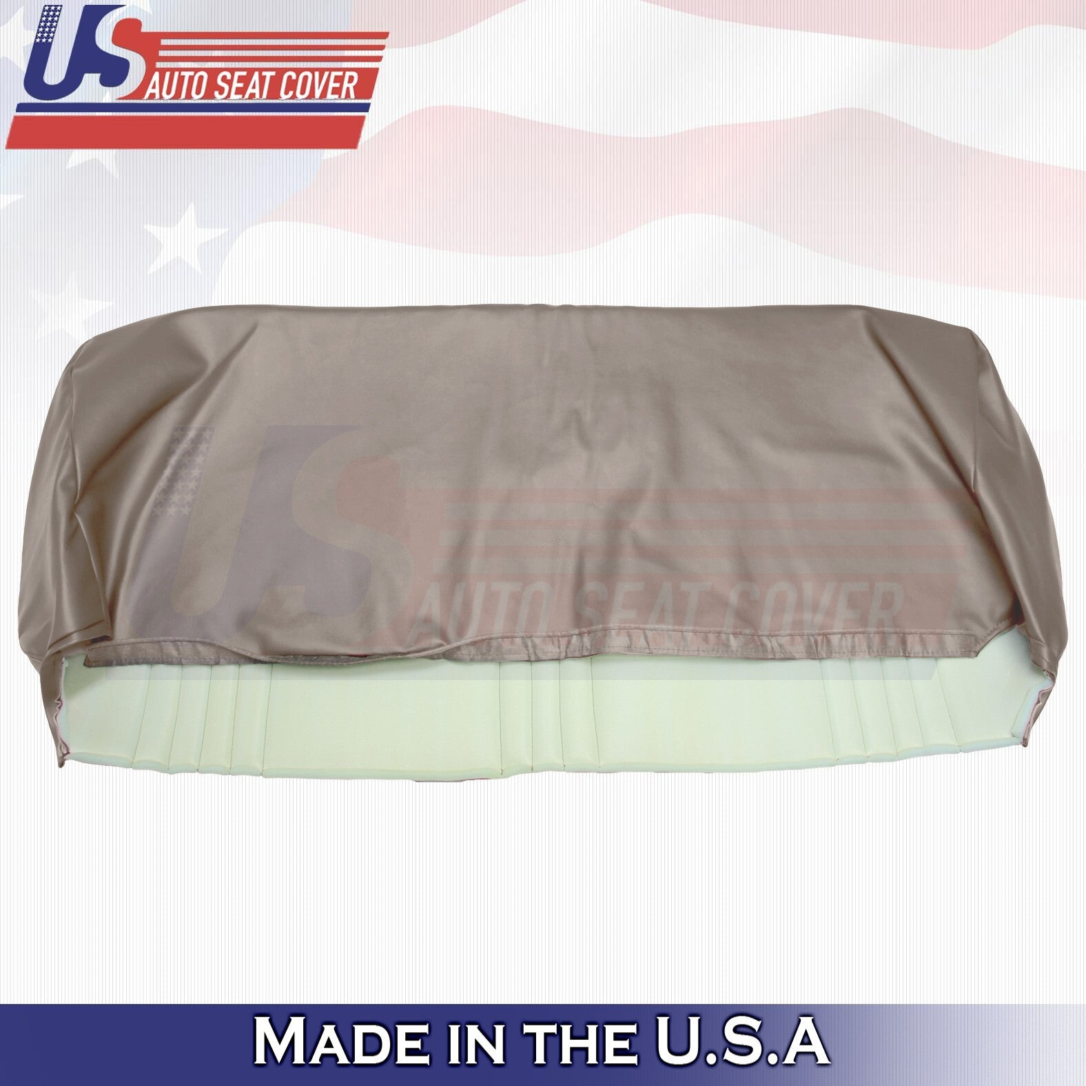 1995 For GMC Sierra C/K 1500 2500 3500 Top & Bottom Bench Vinyl Seat Covers Tan