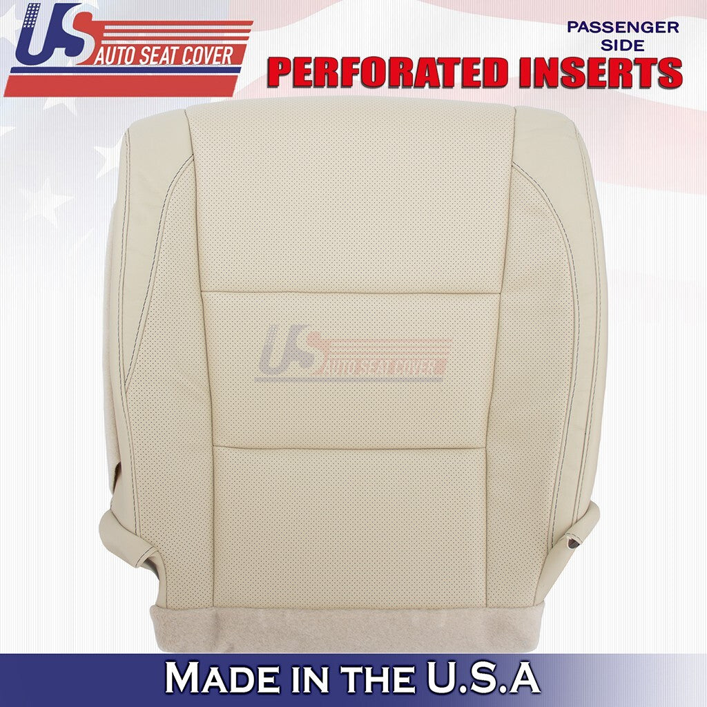 2014 to 2019 For Toyota Highlander Passenger Bottom Vinyl w/Perf Cover Tan