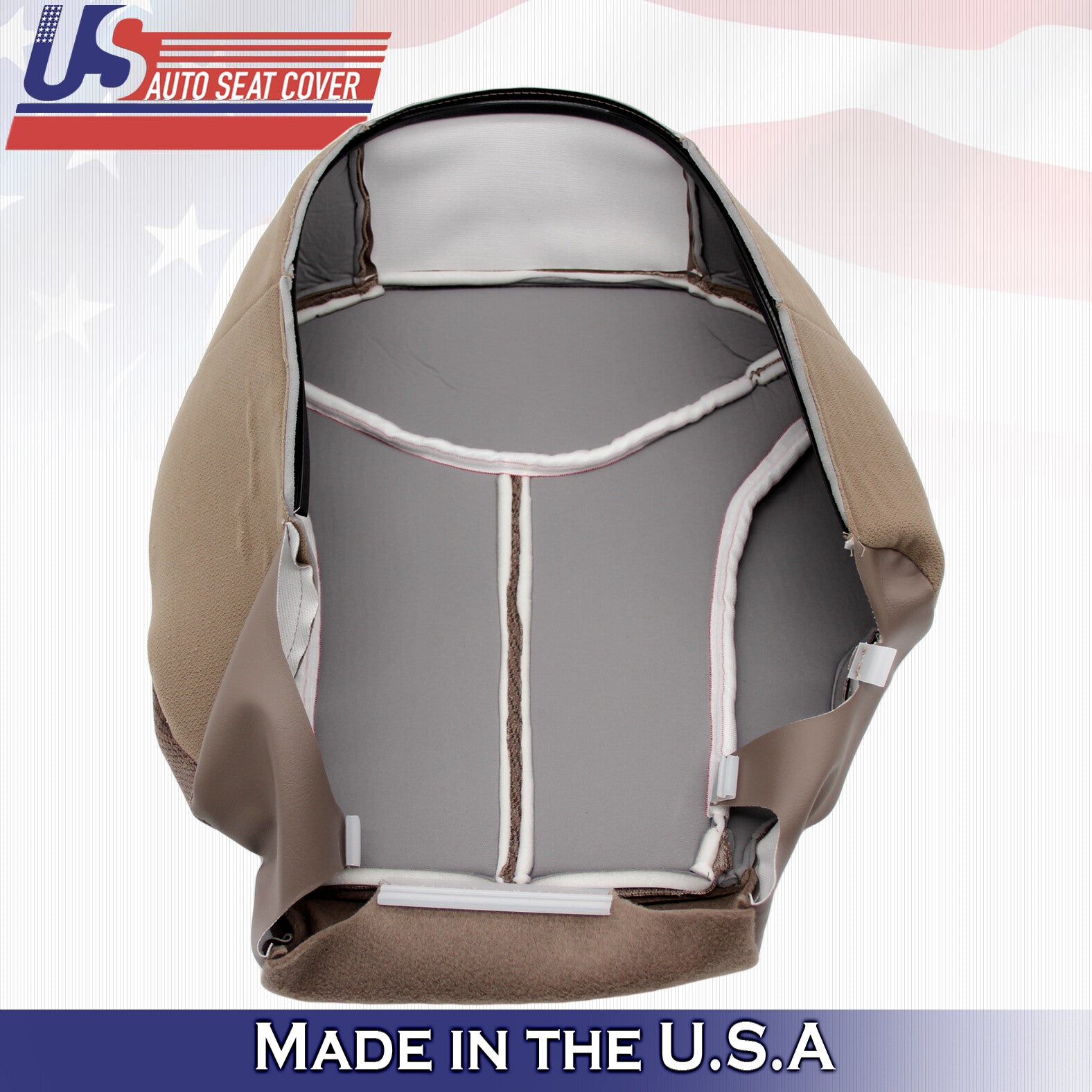 2002 For GMC Sierra 1500 2500 3500 SLT SLE Passenger Bottom Cloth Seat Cover Tan