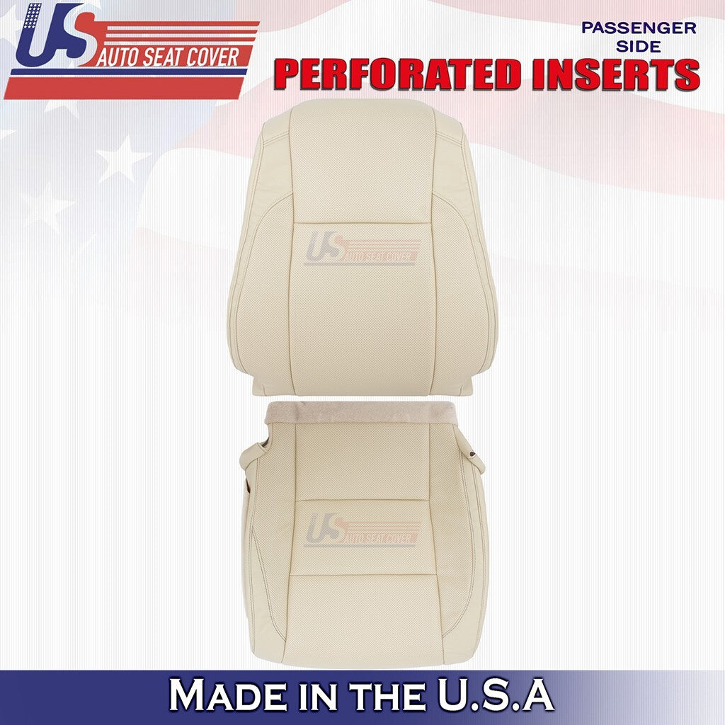 2017 2018 2019 Fits Toyota Highlander Passenger Top & Bottom Leather Cover Tan