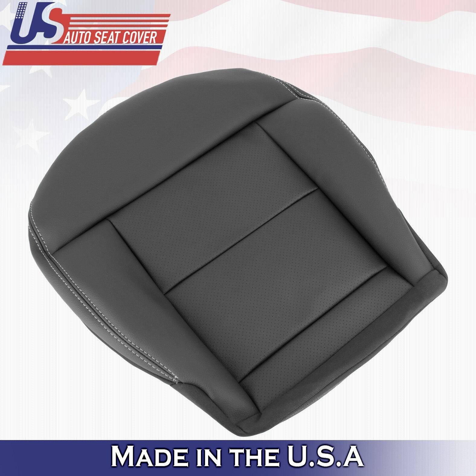 2010 to 2014 Fits Mercedes Benz E350 Driver Bottom Leather Cover Black