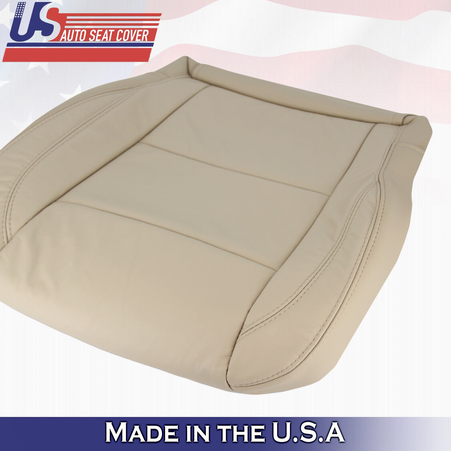 2004 - 2010 For Infinity QX56 Passenger Side Bottom Leather Seat Cover in Tan