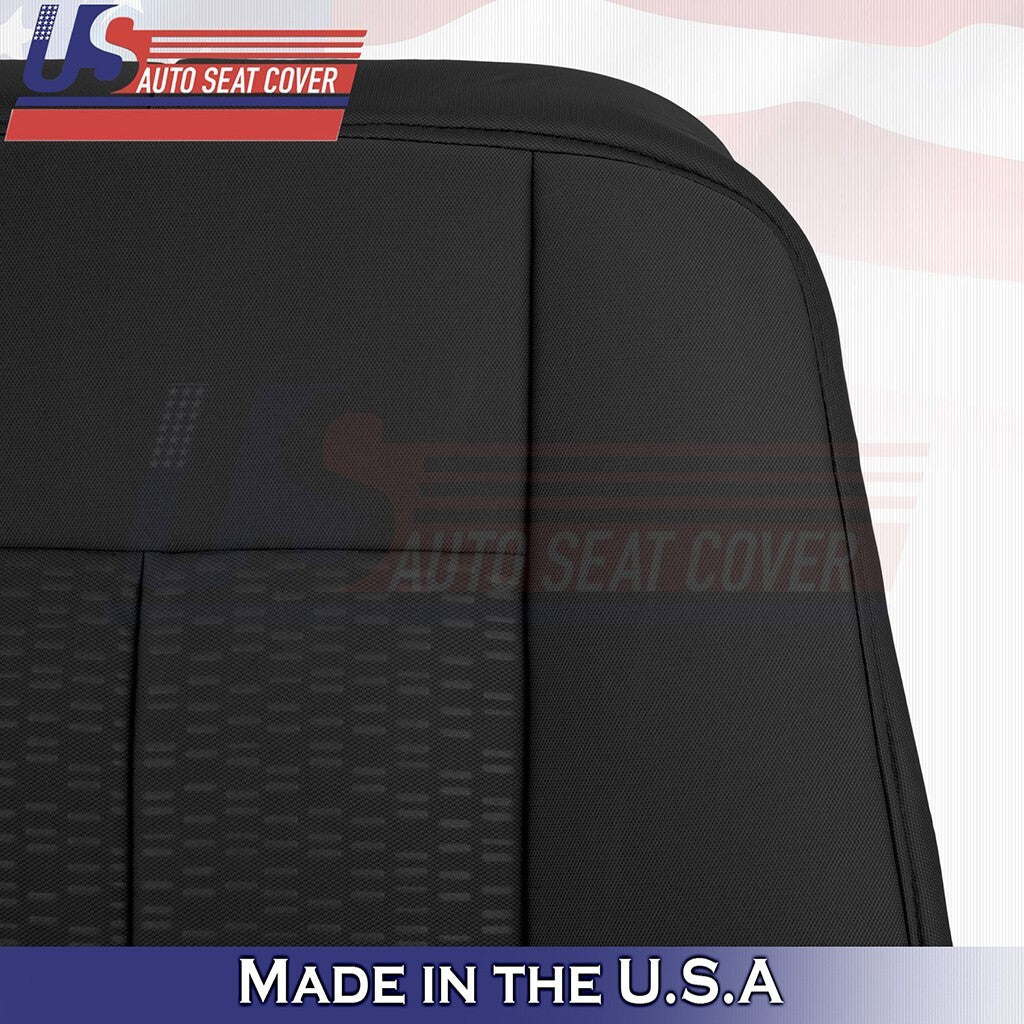 2007 to 2014 Fits Ford Expedition XLT Passenger Top Cloth Seat Cover Black