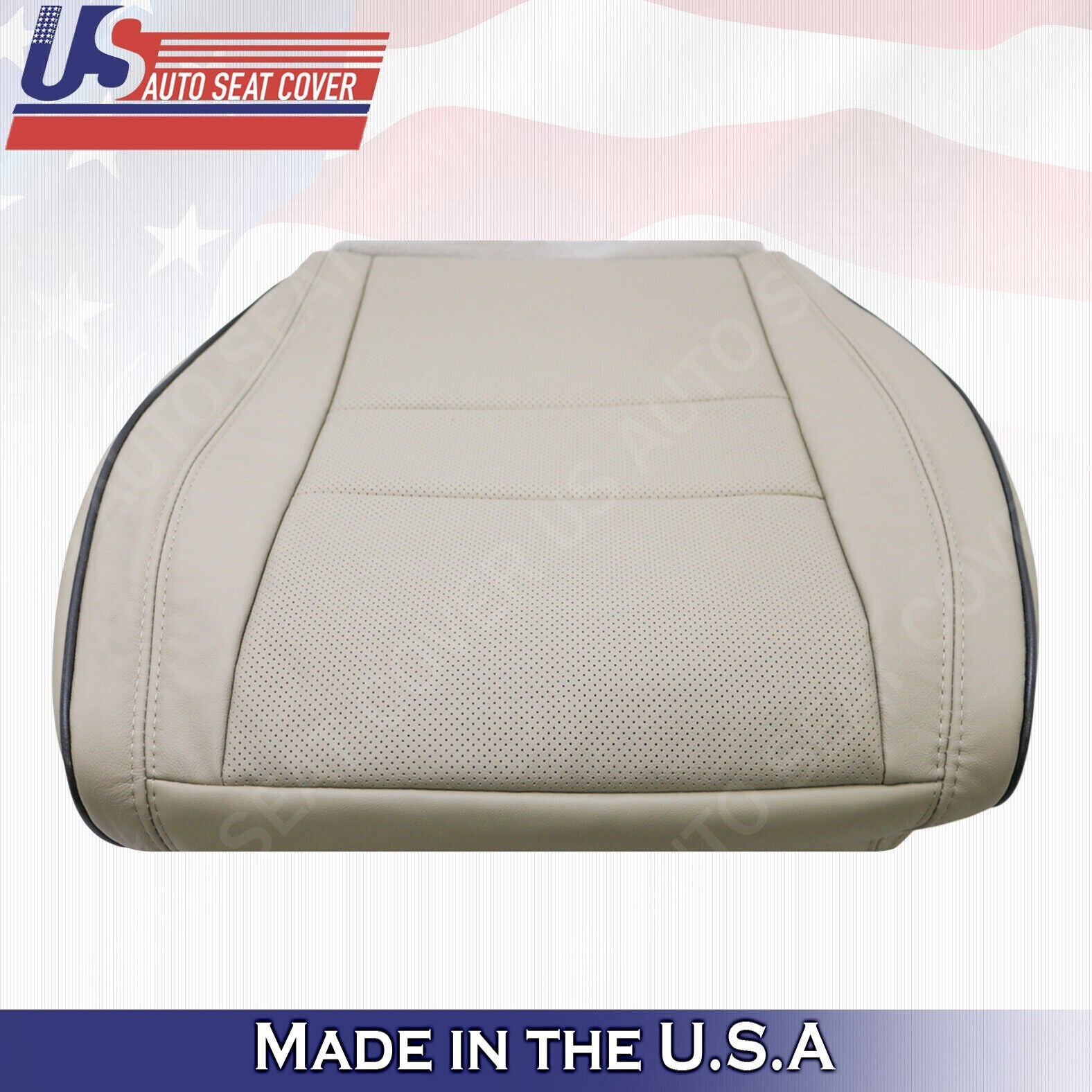 2017 2018 For Jeep Grand Cherokee OVERLAND Driver Top Bottom Leather Covers Tan