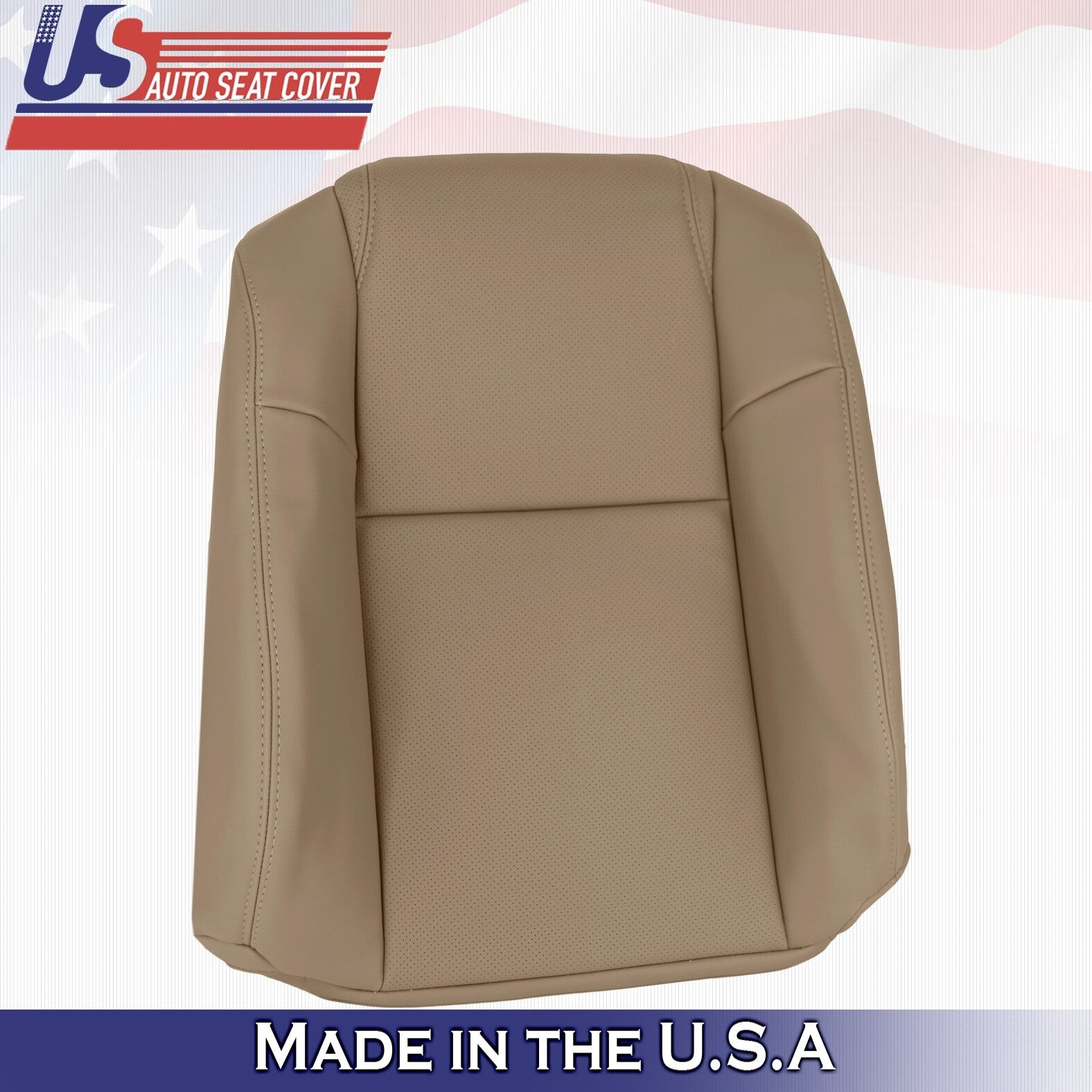 2003 to 2005 For Honda Pilot Driver Top & Botton Synthetic Leather Covers Tan