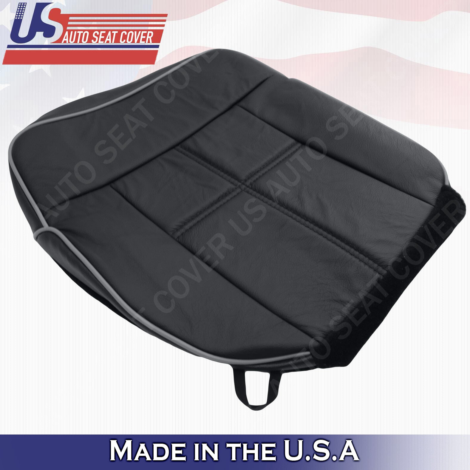 2006 2007 2008 Lincoln Mark LT Driver & Passenger Bottom Leather Cover Ebony
