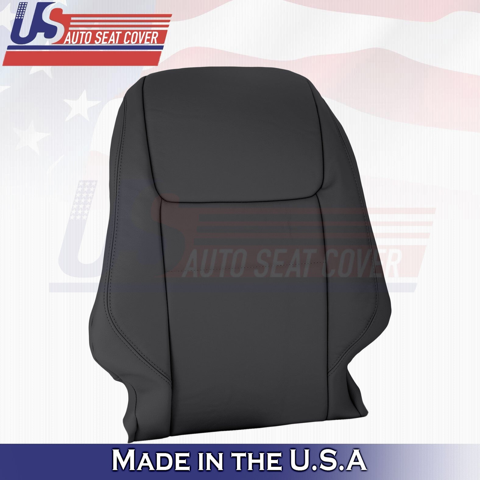 2017 to 2020 Fits Toyota Sienna Passenger Top Leather Seat Cover Black