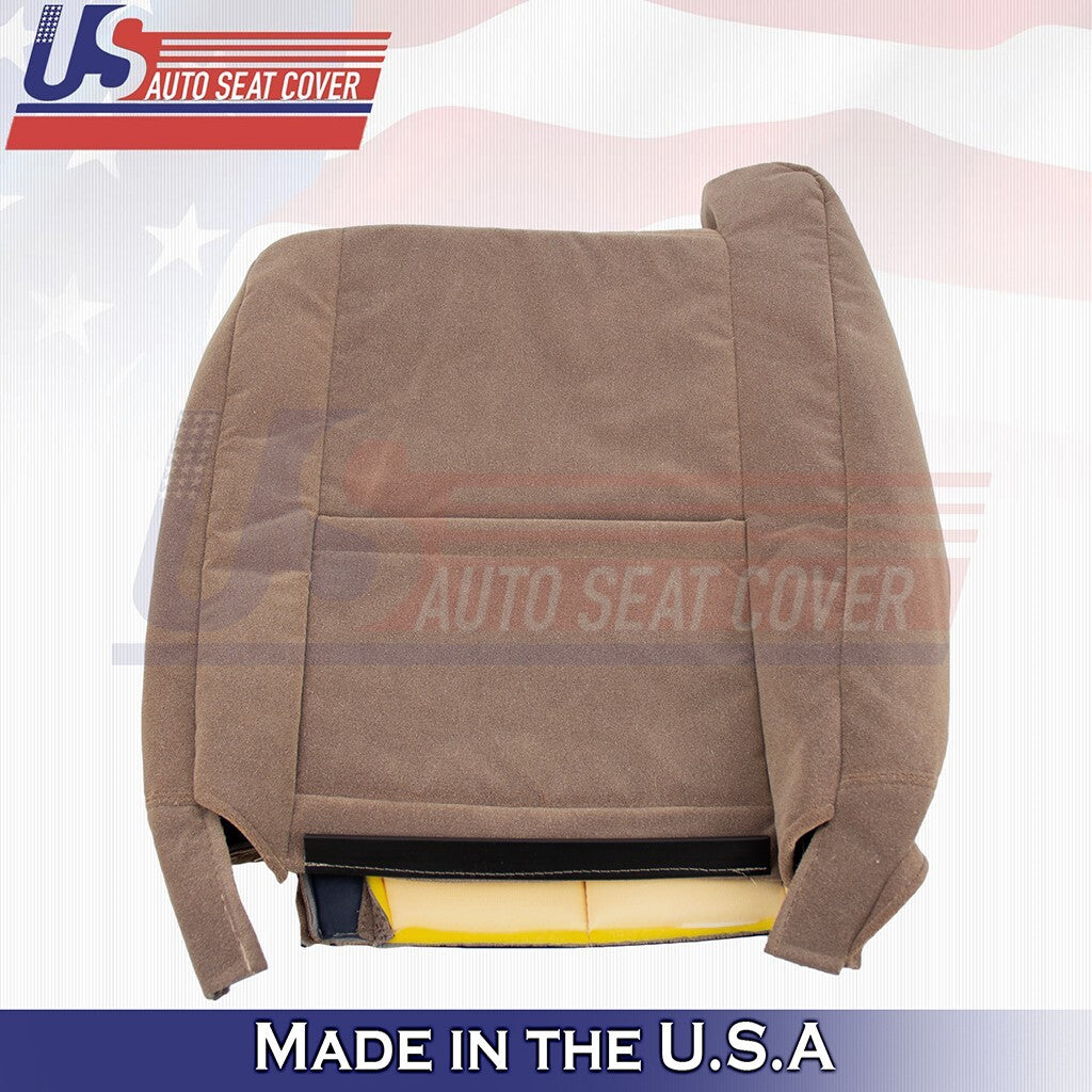 1999 2000 2001 2002 Fits Chevy Silverado Passenger Top Cloth Seat Cover Dark Tan