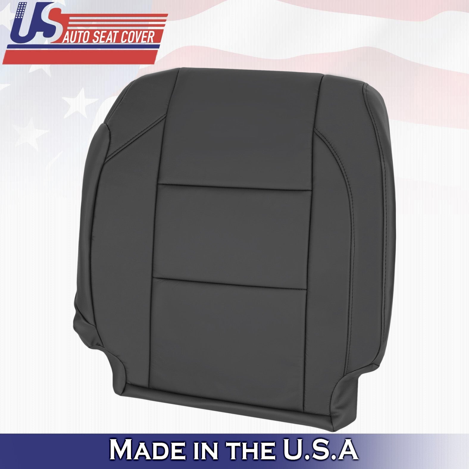 2005 to 2015 For Nissan Armada Titan Passenger Side Top Leather Seat Cover Black
