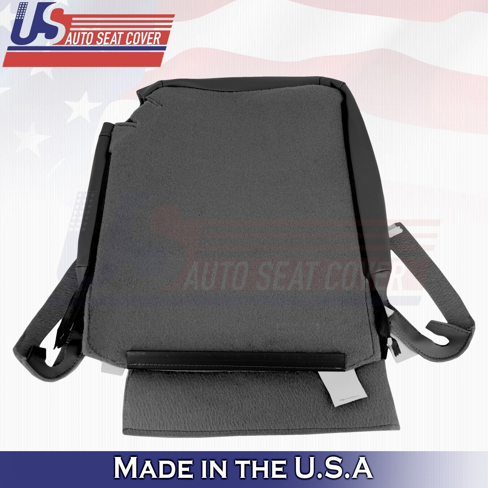 2007-2010 Fits Toyota Tundra Rear Passenger Bottom & Top Leather Cover Black