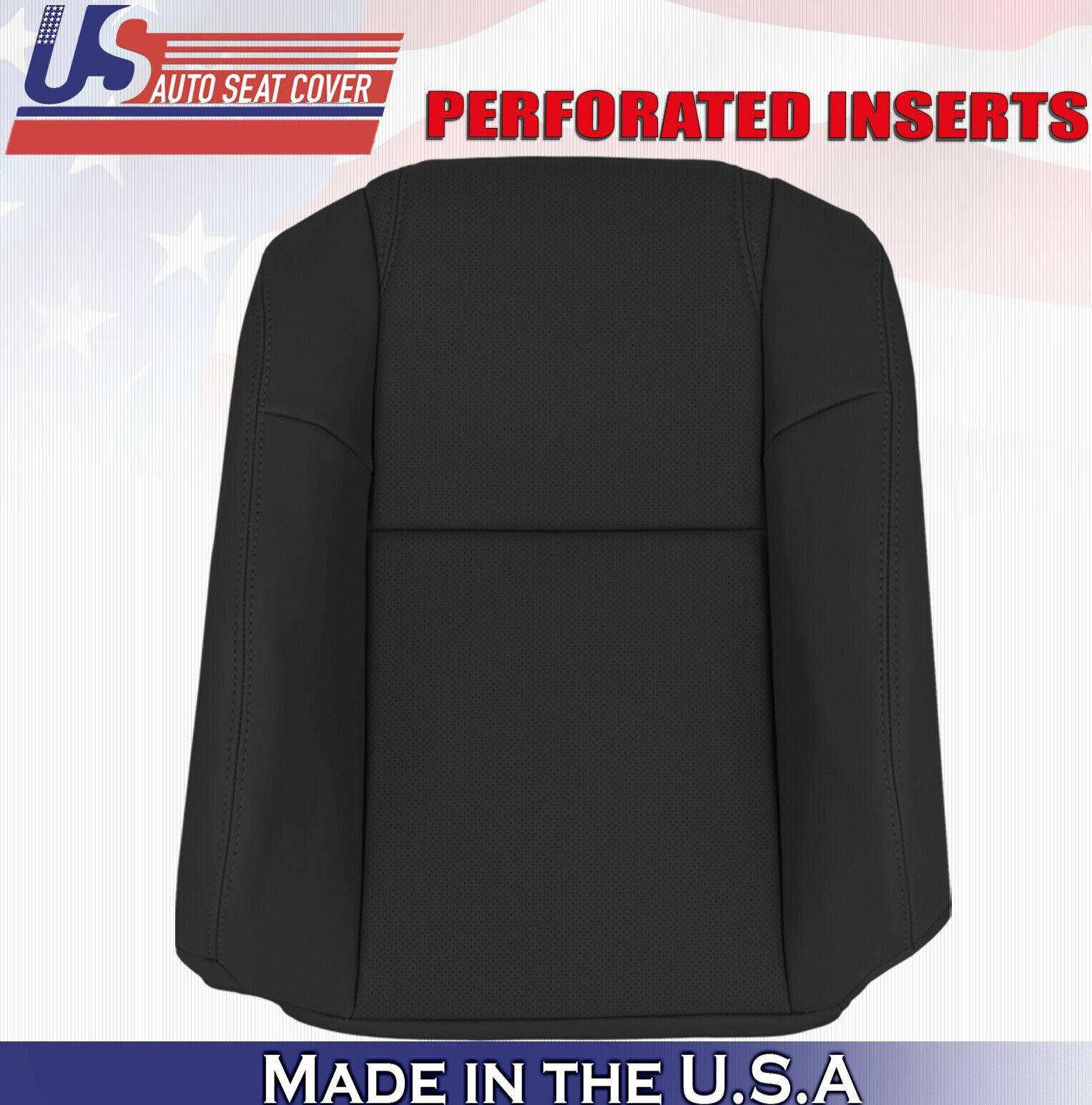 2003 to 2005 For Honda Pilot Passenger Top Synthetic Leather Seat Cover Black