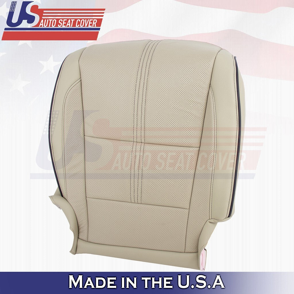 2017 to 2020 For Acura MDX Driver& Passenger Bottoms w/ Perf Leather Cover Tan
