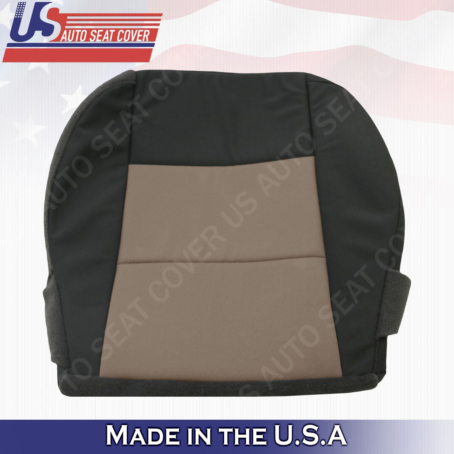 2003 to 2011 Ford Ranger XL Driver Passenger Bottoms Cloth Cover 2tone Black Tan