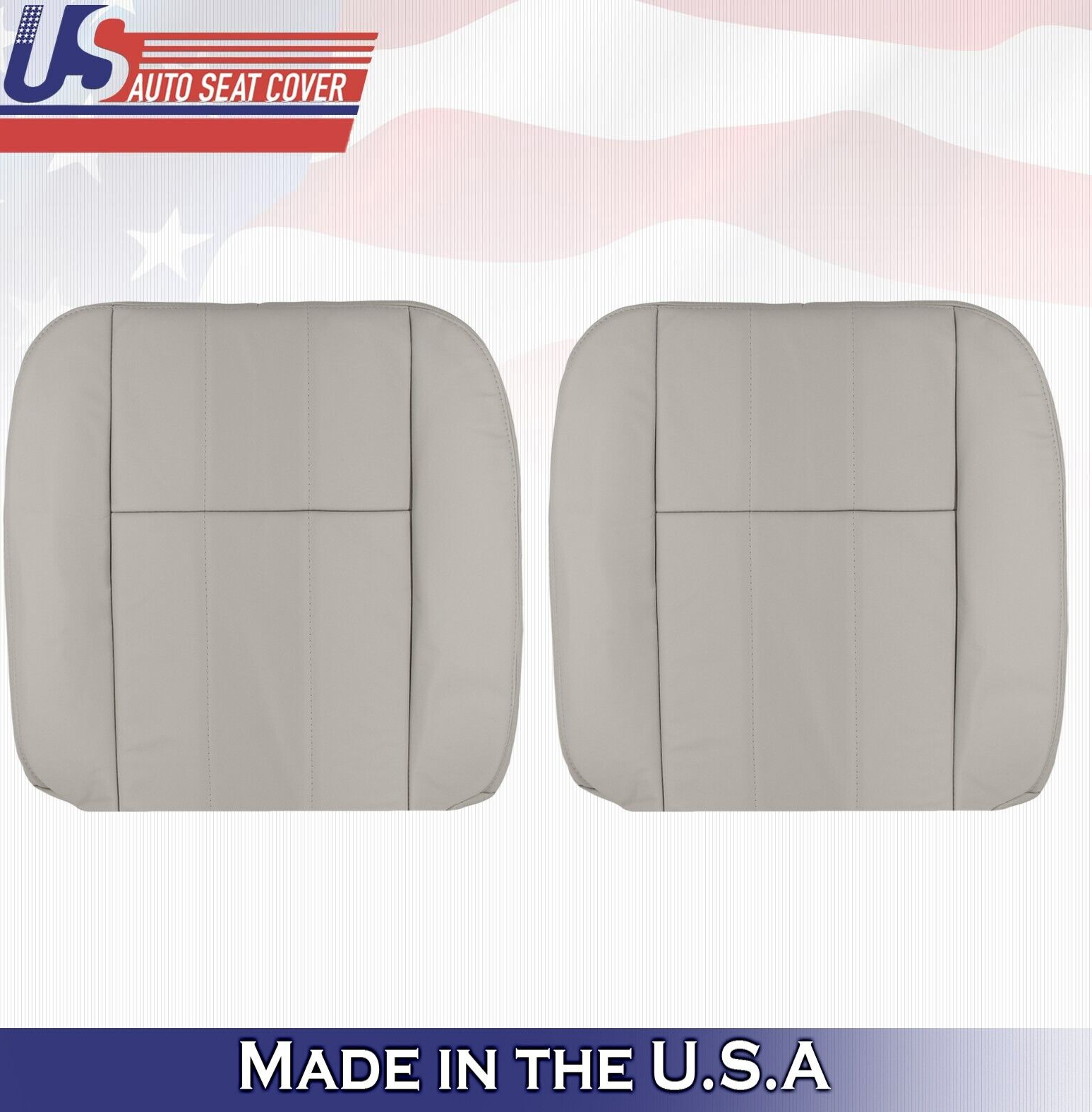 2011 For Mercury Grand Marquis Driver & Passenger Top Leather Seat Covers Gray