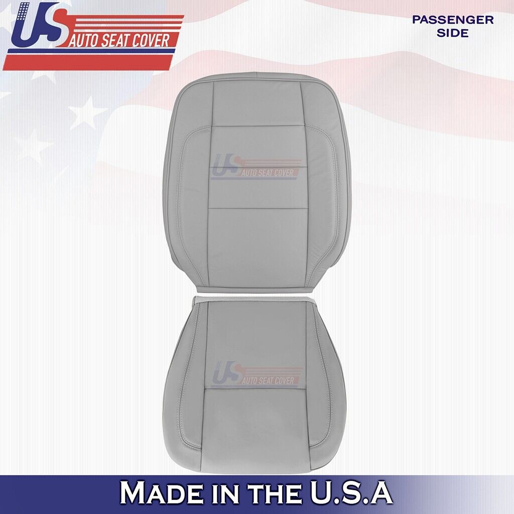 1998 to 2005 Fits Lexus GS300 Passenger Bottom & Top Leather Seat Cover Gray