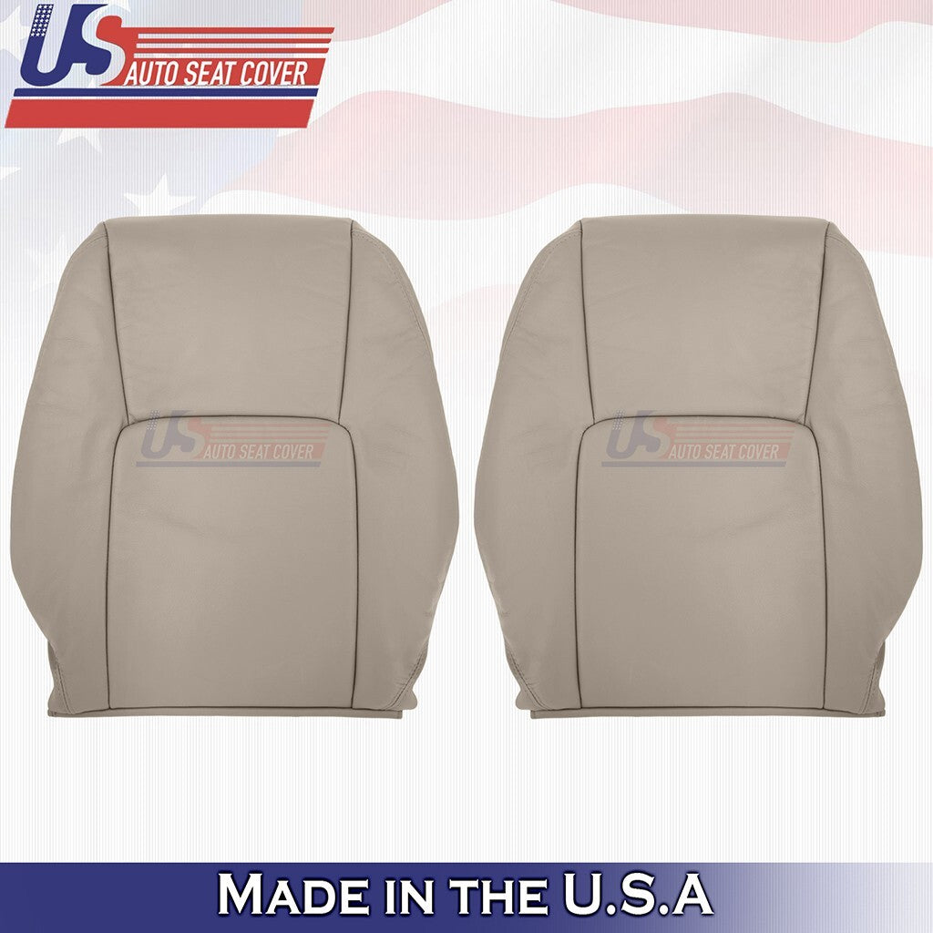 2002-2006 Fits Toyota Camry Driver& Passenger Bottoms &Tops Leather Cover Tan