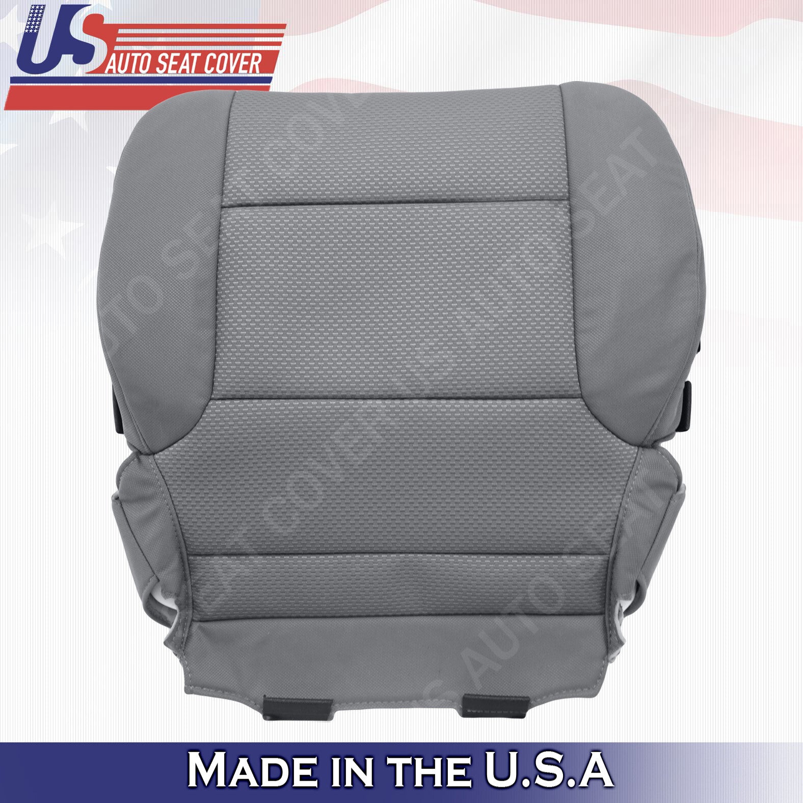 2014-2018 Chevy Silverado DRIVER Bottom Cloth Seat Cover Dark Ash Gray