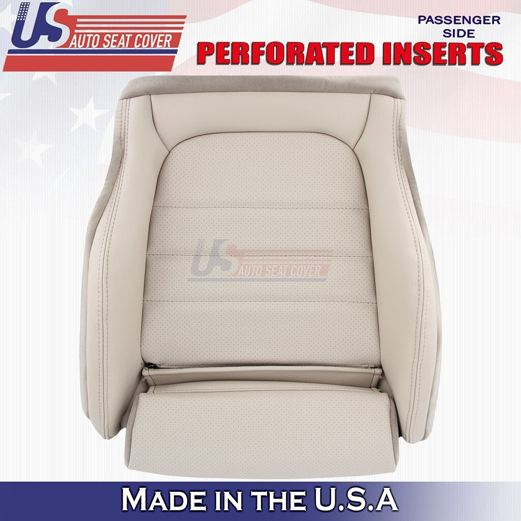 2015 to 2021 Fits Mercedes Benz C300 Driver &Passenger Bottoms Vinyl Cover Tan