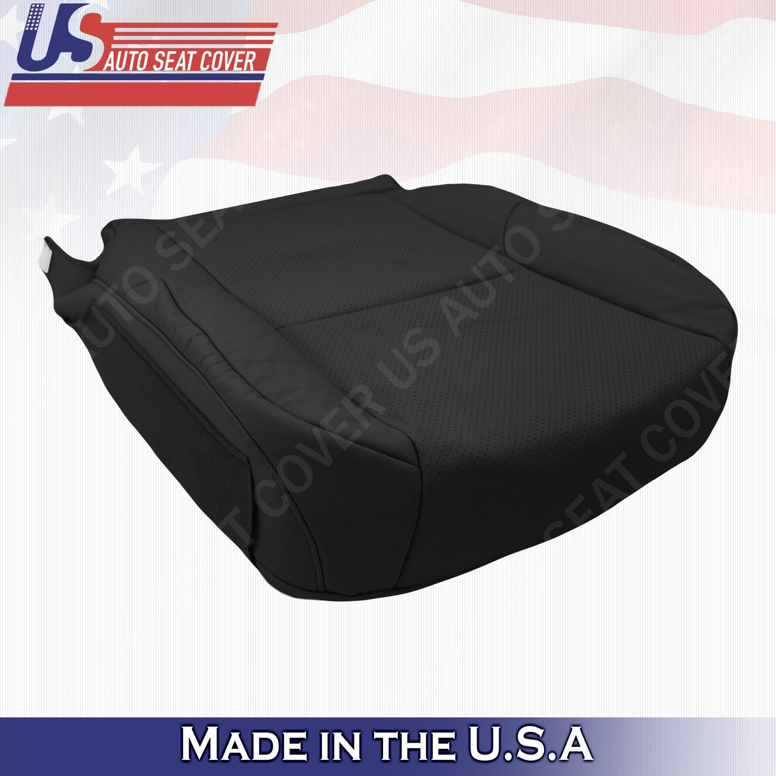 For 2010 - 2017 Lexus GX460 DRIVER Bottom Perforated Leather Replacement 'BLACK'