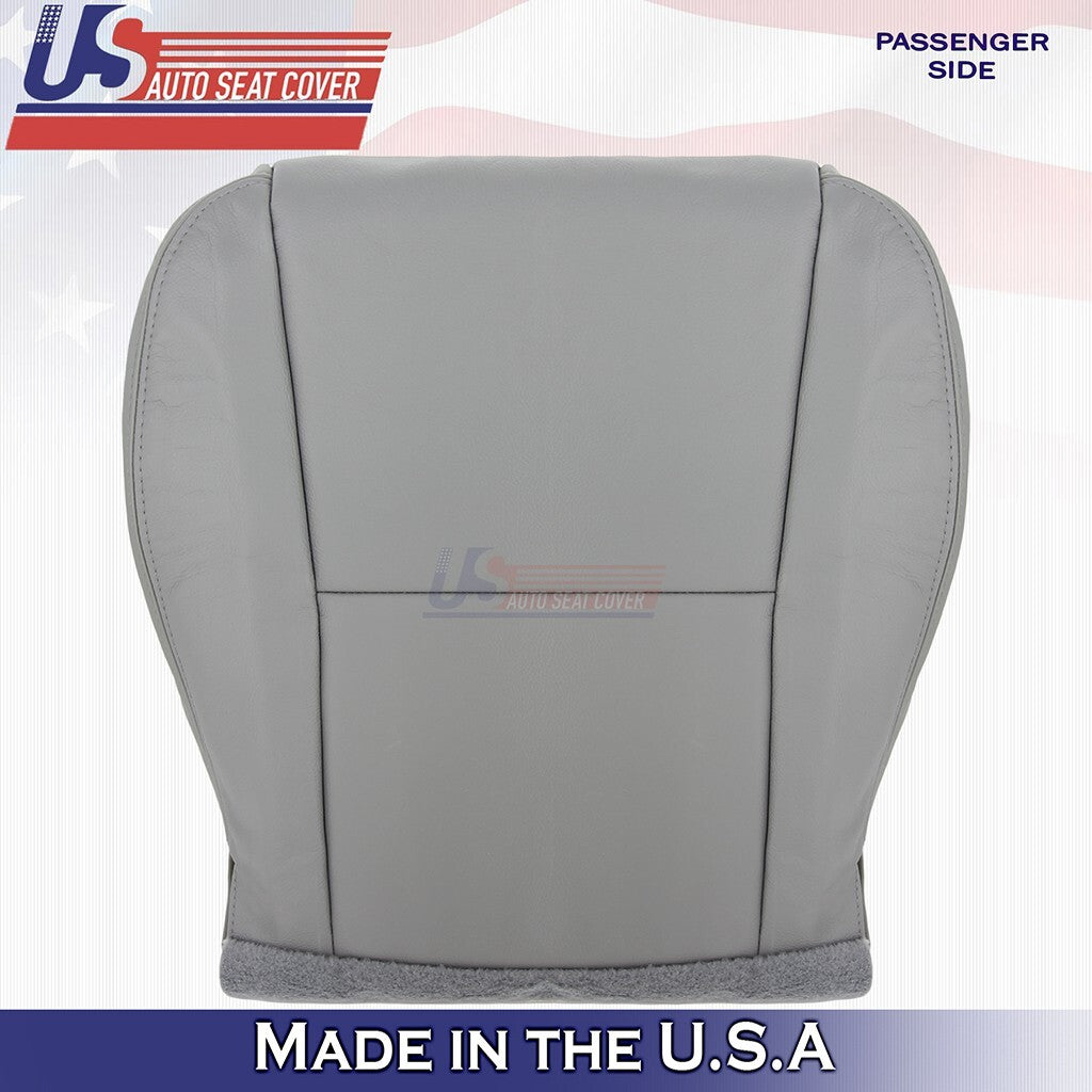 2002-2006 Fits Toyota Camry Passenger Bottom Leather Seat Cover Gray