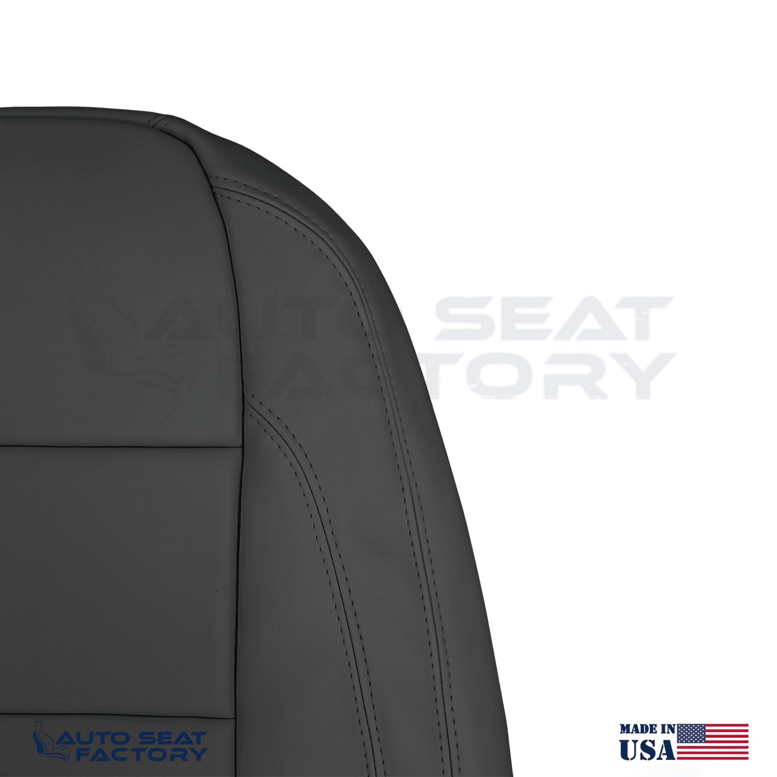 Replacement Fits 2007 - 2010 Volvo C70 Left & Right Top Black Vinyl Seat Covers