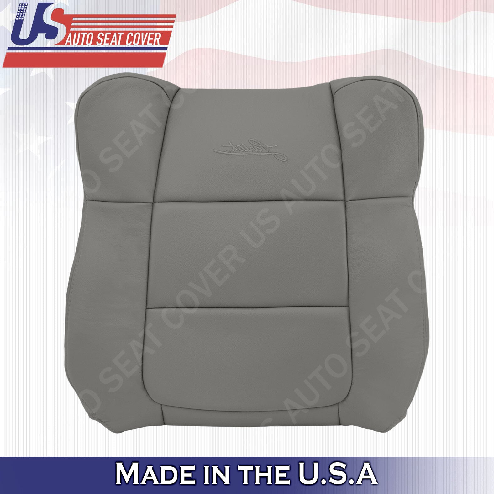 Ford F150 Lariat FX4 RIGHT UPPER Leather Seat Cover flint Gray 2001 2002 2003