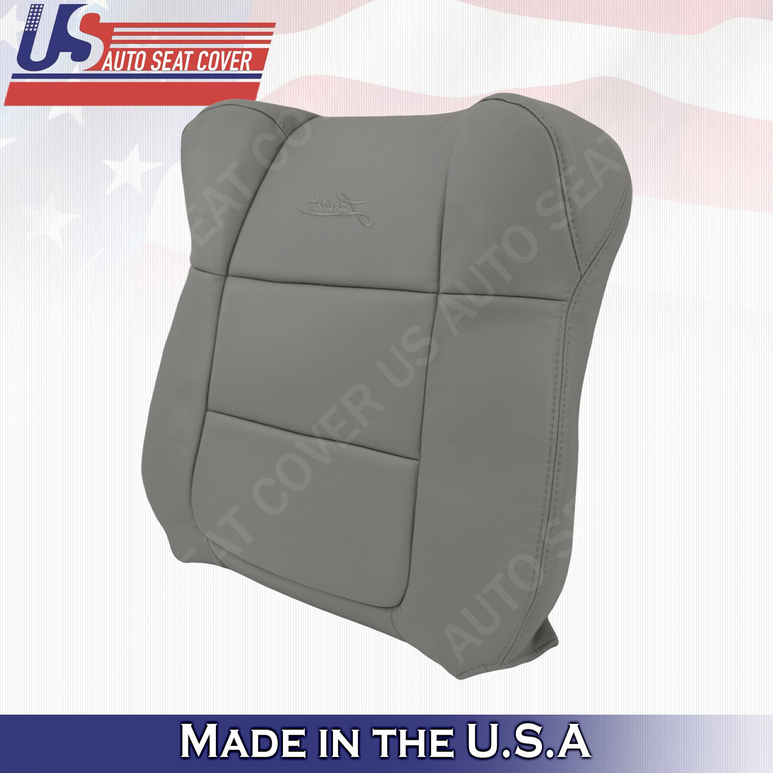 Ford F150 Lariat FX4 RIGHT UPPER Leather Seat Cover flint Gray 2001 2002 2003
