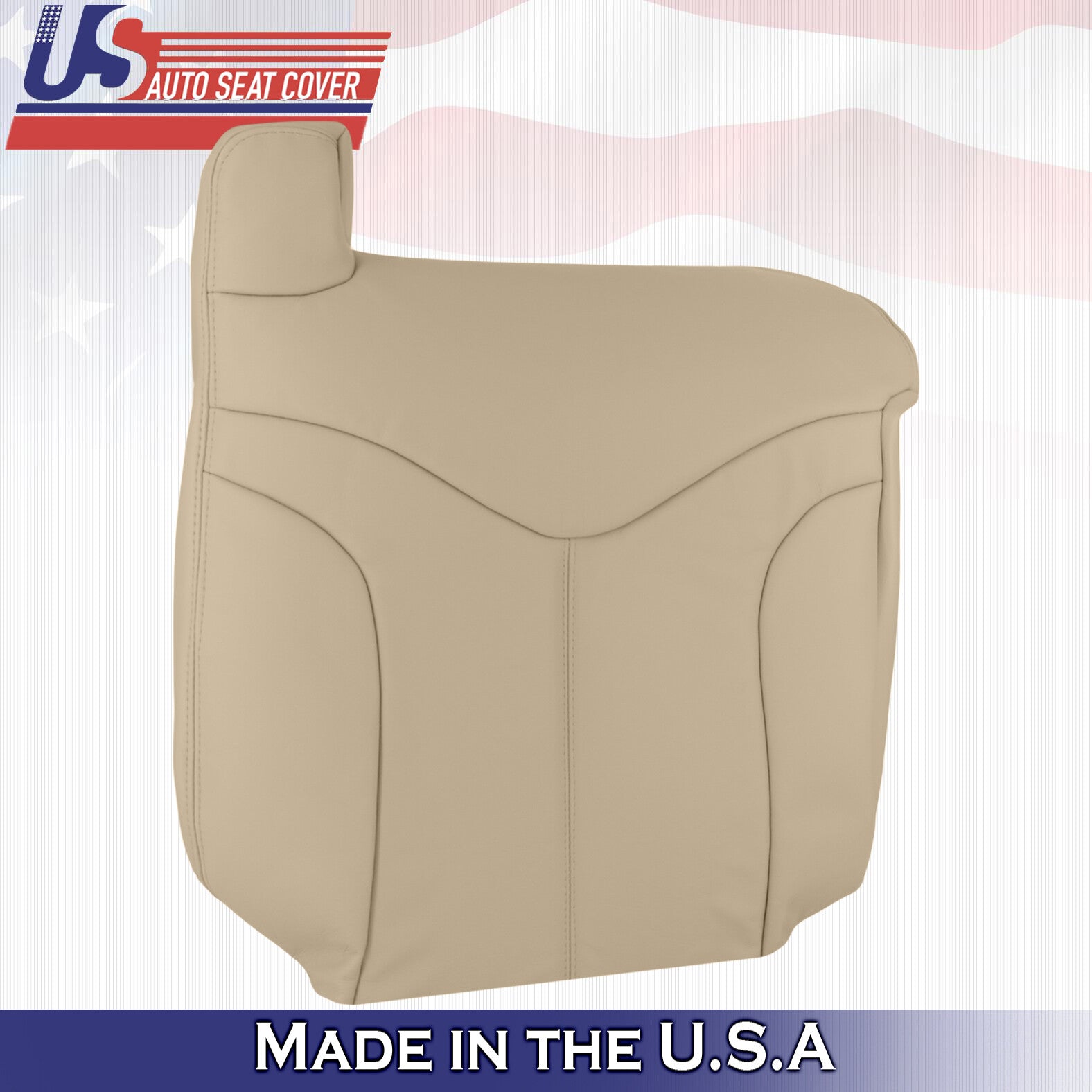 2001 2002 For GMC Yukon XL SLT SLE Front 2x Top & 2x Bottom Leather Covers Tan
