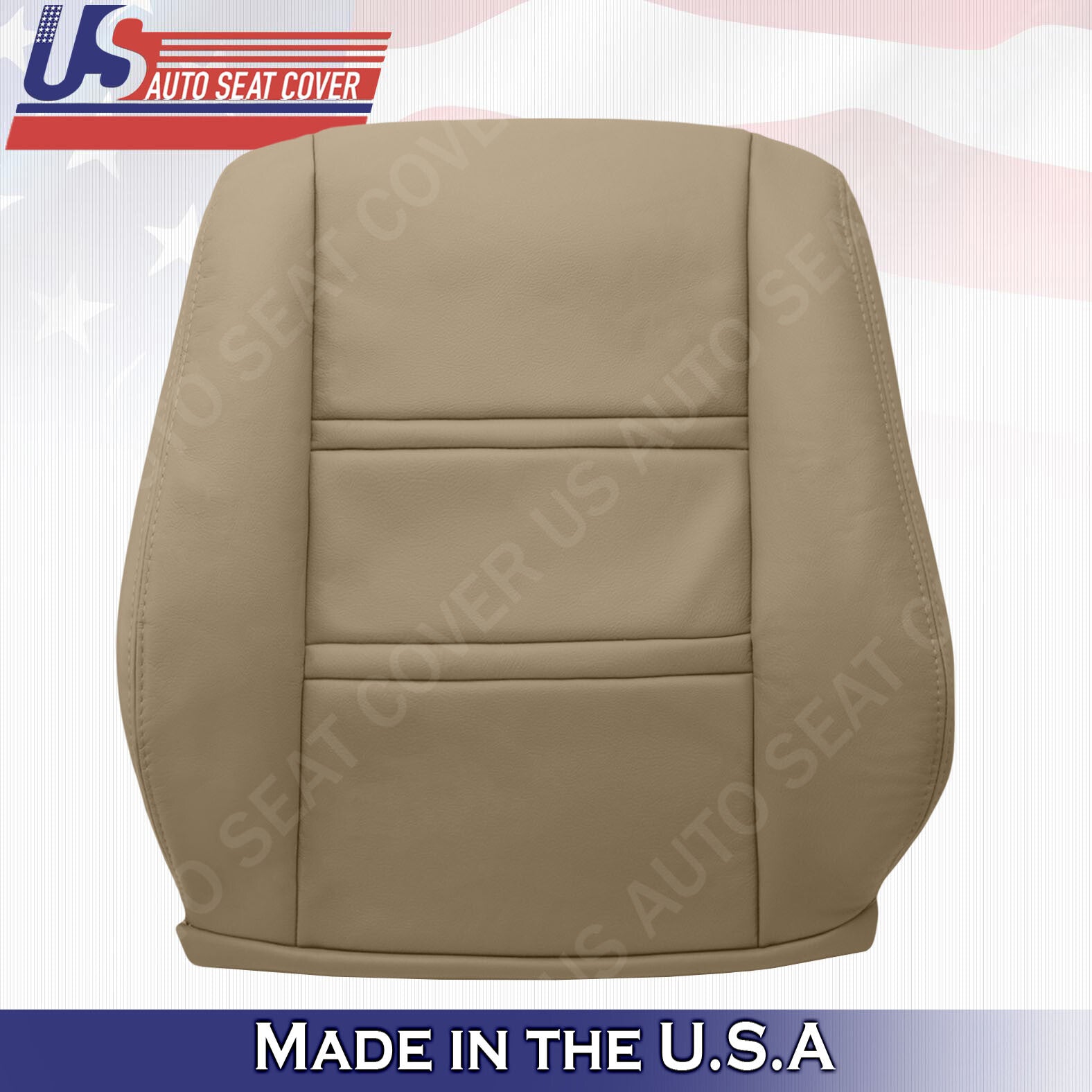 1990 to1997 Toyota Land Cruiser Front Driver & Passenger Seat Covers Leather Tan