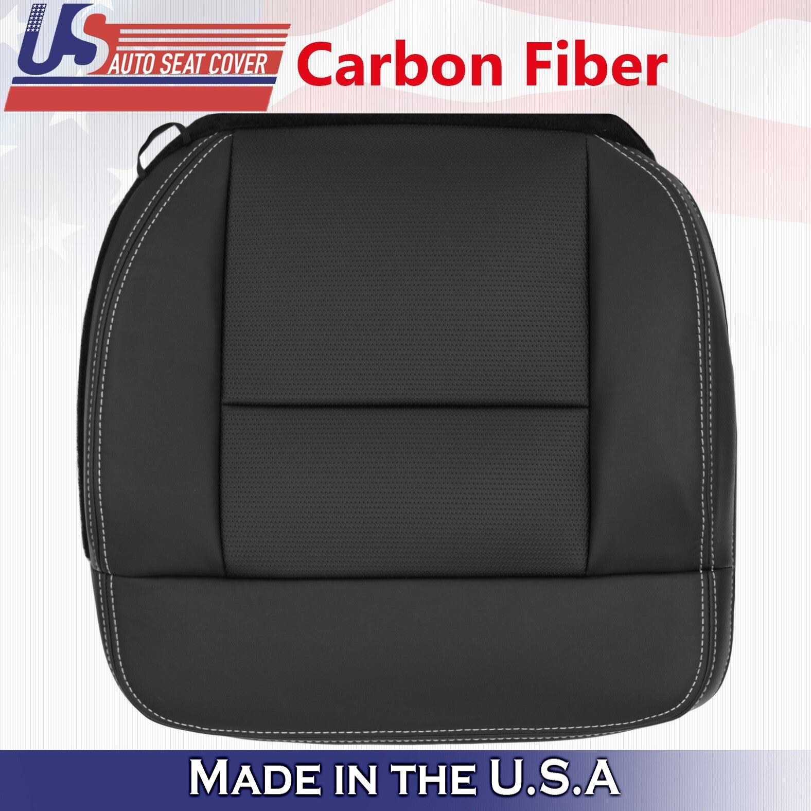 2004 - 2008 For Ford F150 FX2 Driver Bottom & Top Leather Seat Cover Black