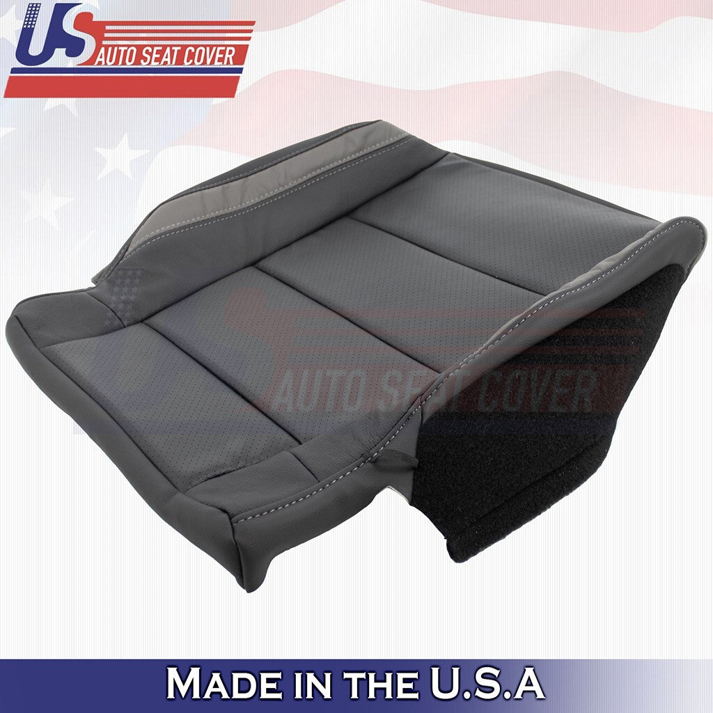 2017 to 2020 Fits Ford F150 Raptor Driver Bottom Perforated Leather Cover Black