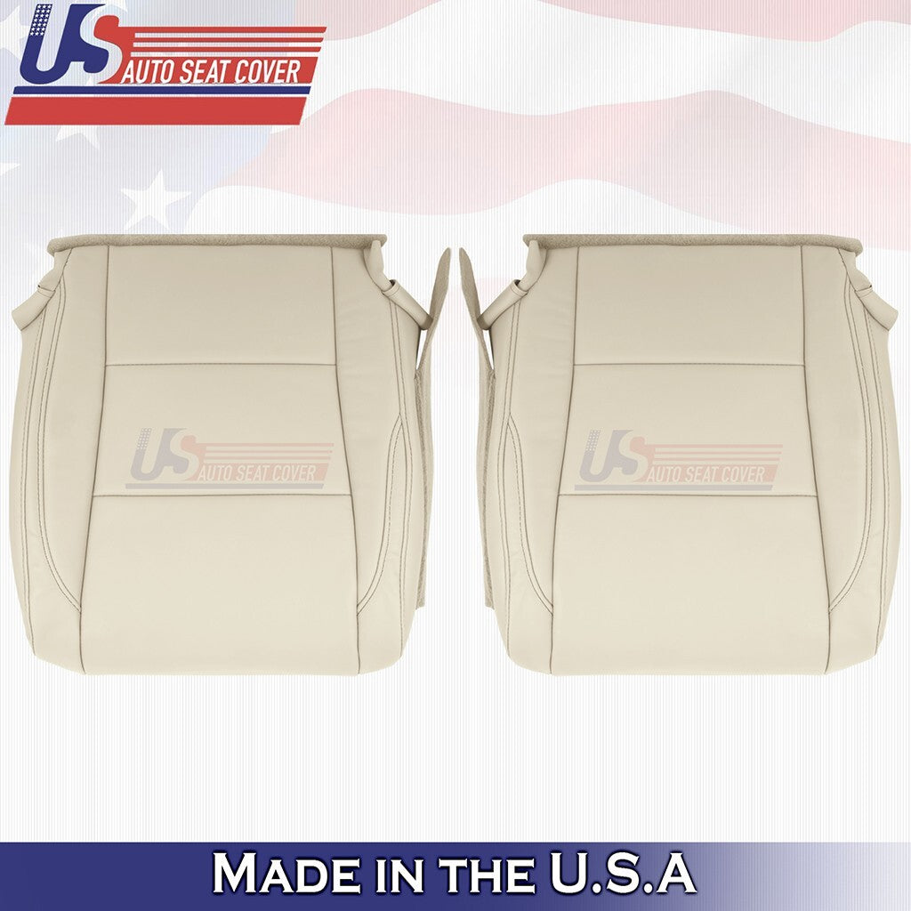 2014 to 2019 Fits Toyota Highlander Driver/Passenger Bottoms Leather Cover Tan