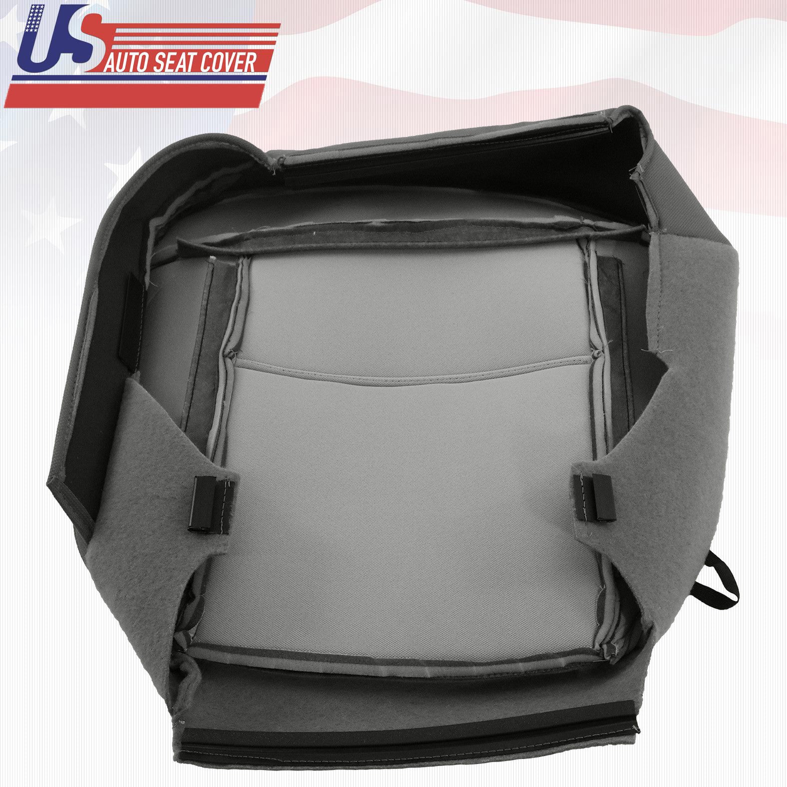 2004 -2006 Ford F150 Driver & Passenger Bottom Replacement Cloth Seat Cover Gray
