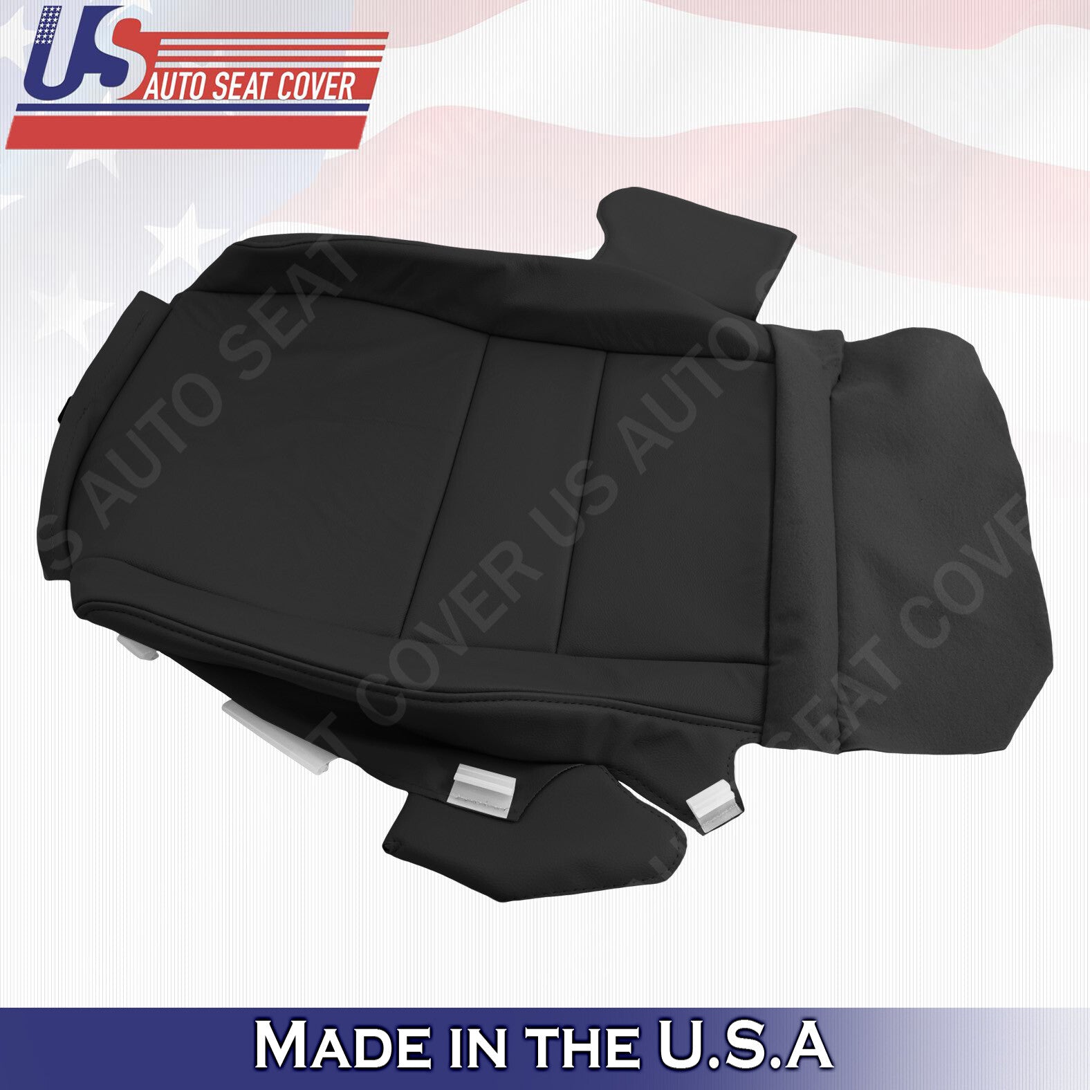 FITS 2007-2011 Honda CR-V Passenger Bottom Leather Replacement Seat Cover Black