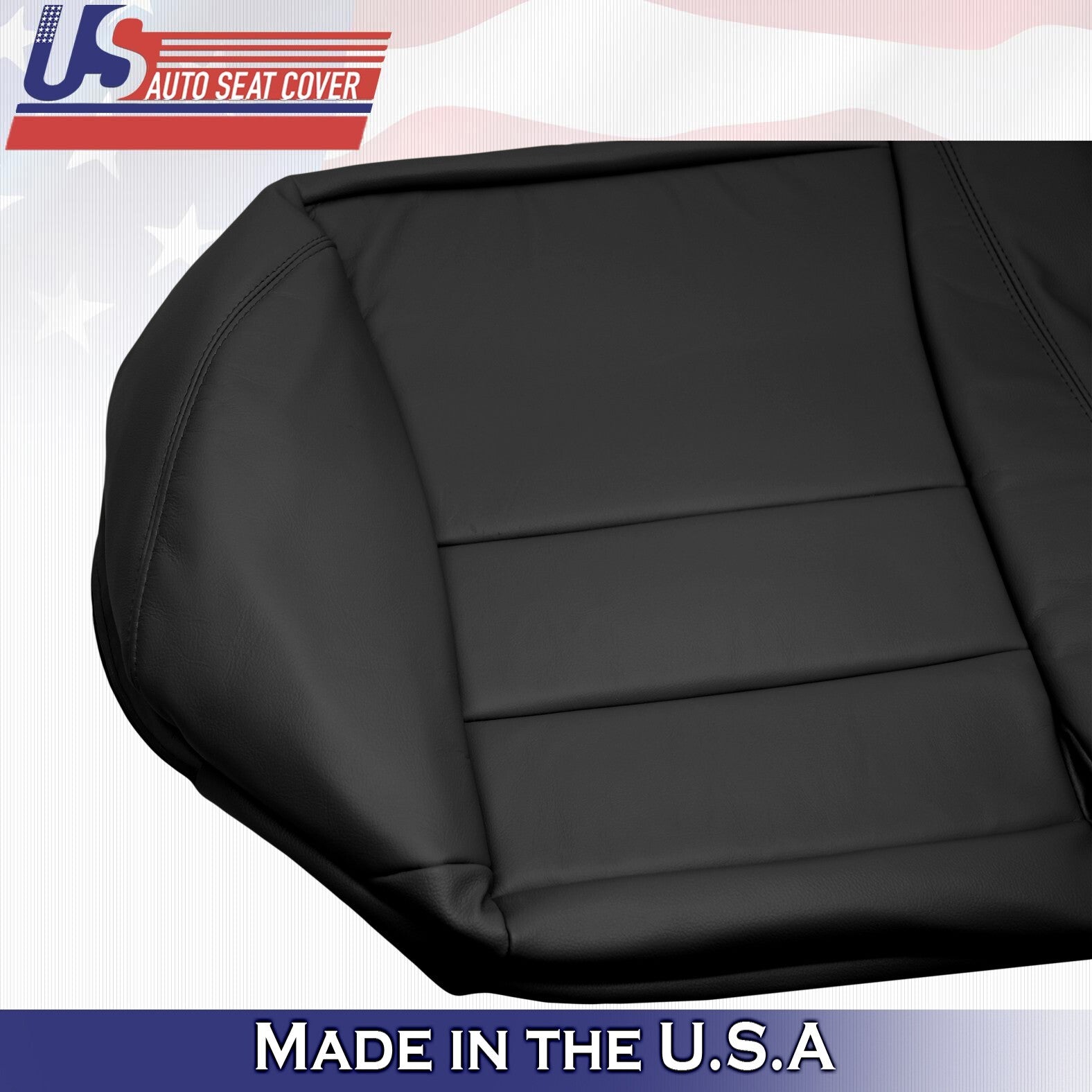 2008 2009 2010 2011 2012 Fits Honda Accord Rear Bench Bottom Leather Cover Black