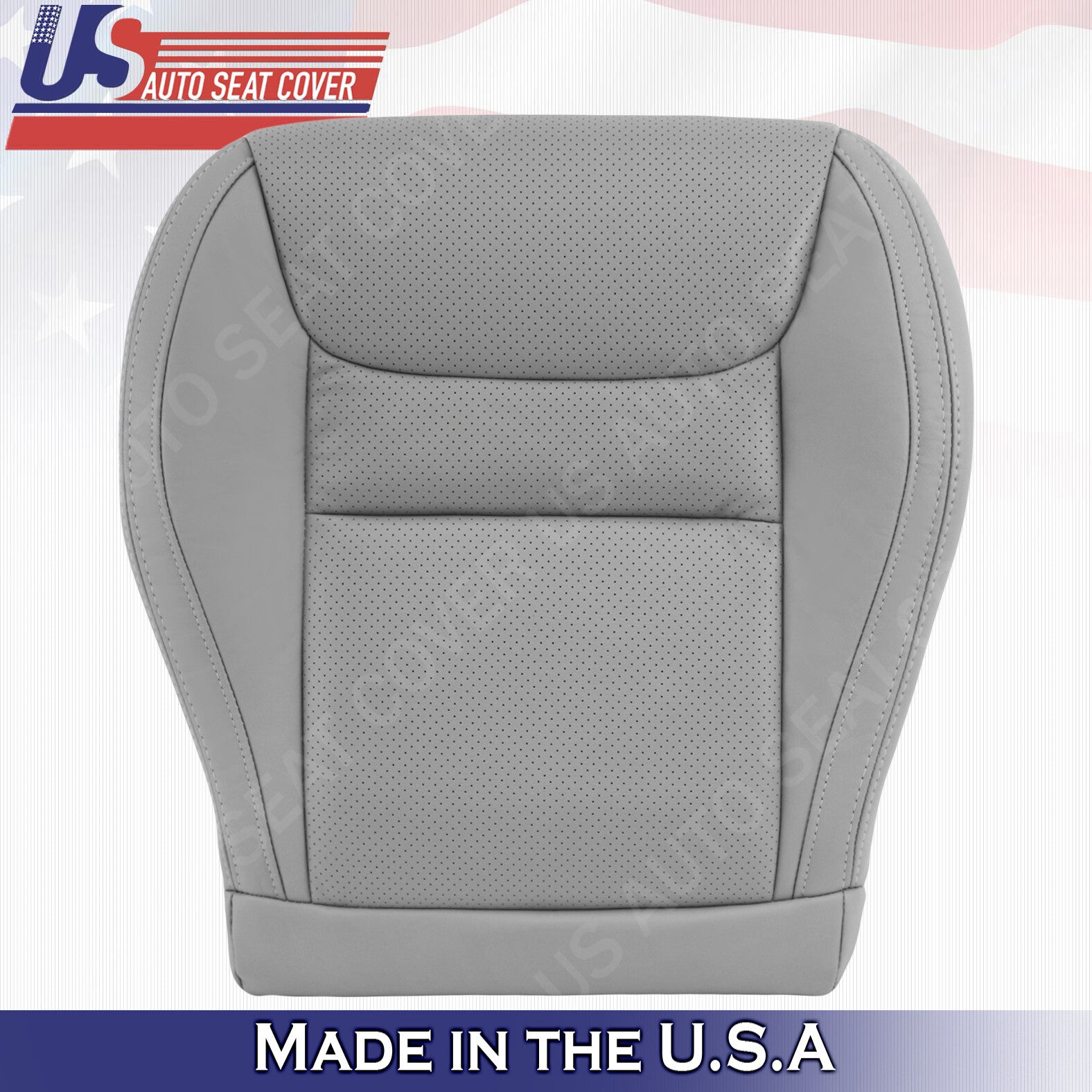 2001 2002 2003 Fits Toyota Highlander Passenger Bottom Leather Seat Cover Gray