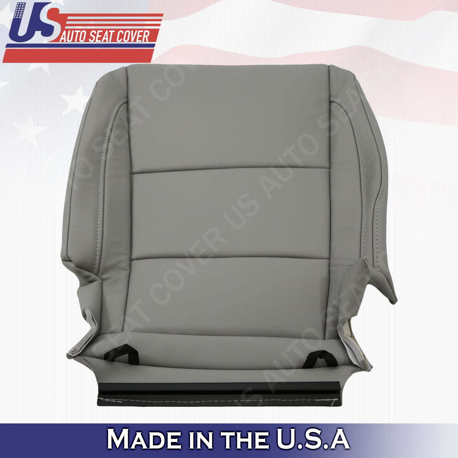 2014 2015 2016 For Acura MDX Driver Side Top & Bottom Leather Seat Covers Gray
