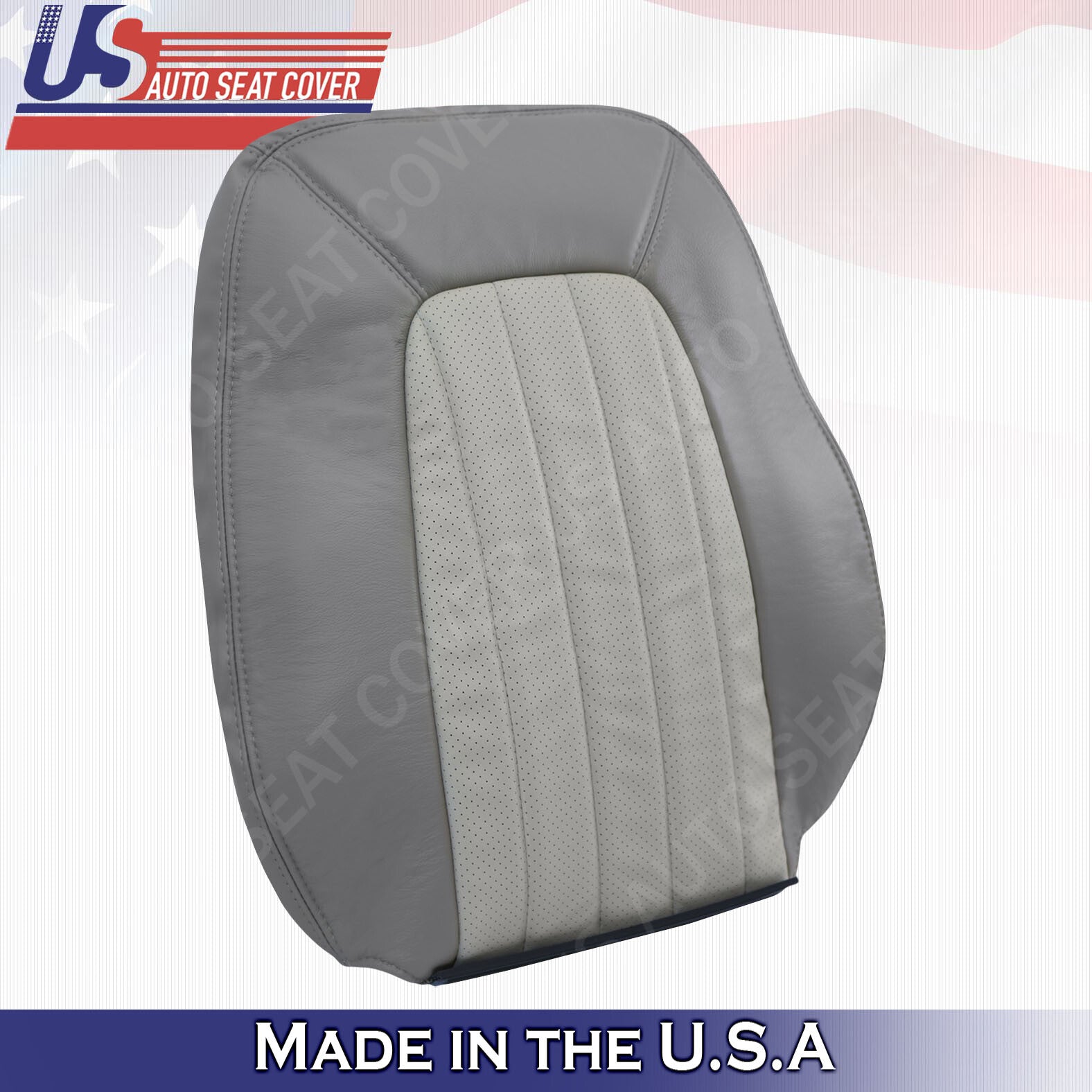 2002- 2005 Mercury Mountaineer FRONT TOPS PERF Leather Replacement cover GRAY