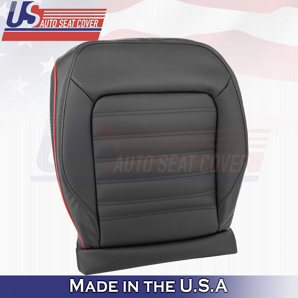 2014 Fits Volkswagen Jetta GLI Front Set Bottoms Synthetic leather Cover Black