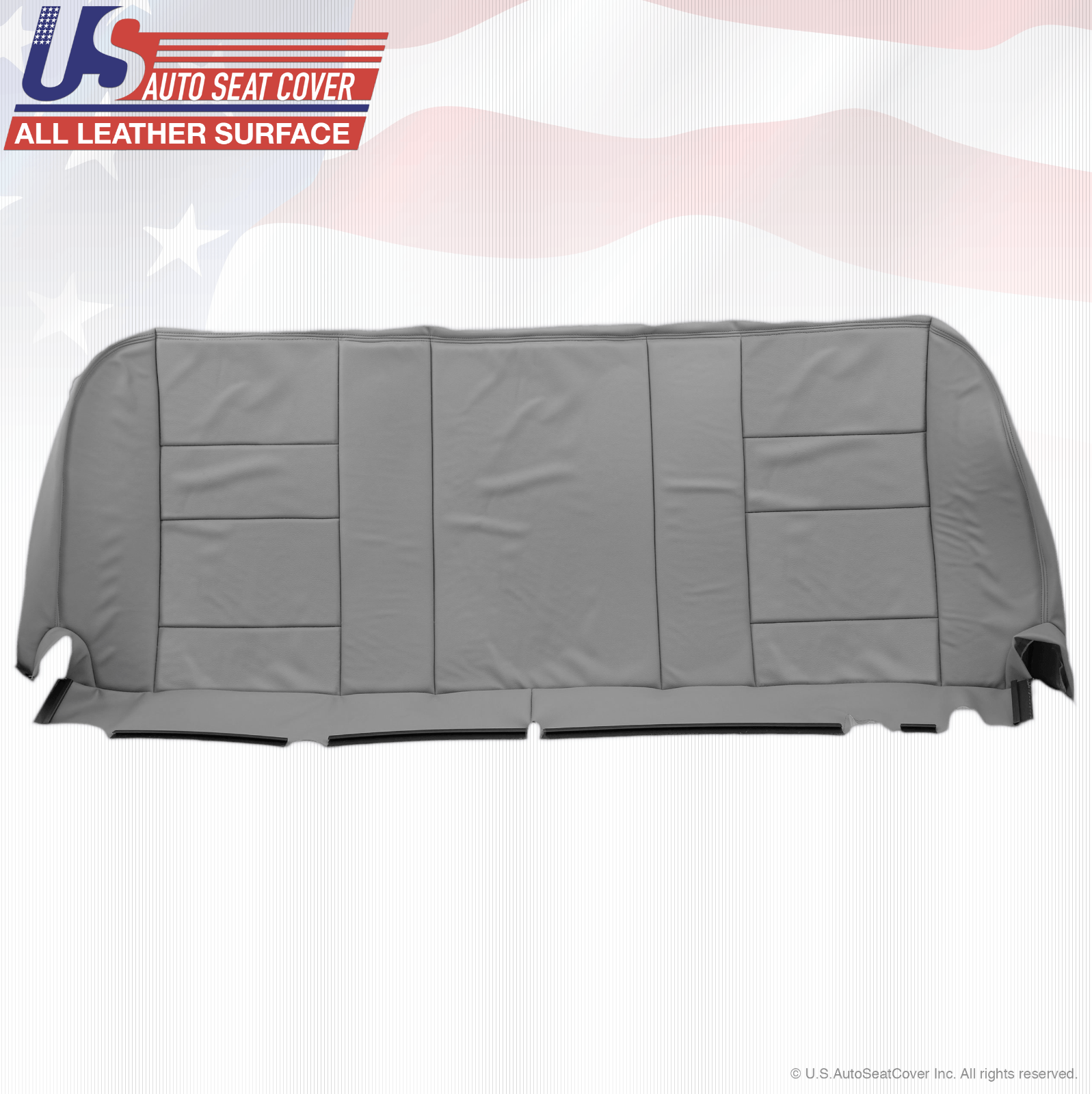 2002 2003 Ford F250 F350 Lariat Rear Bench Bottom Leather Seat Cover Color Gray